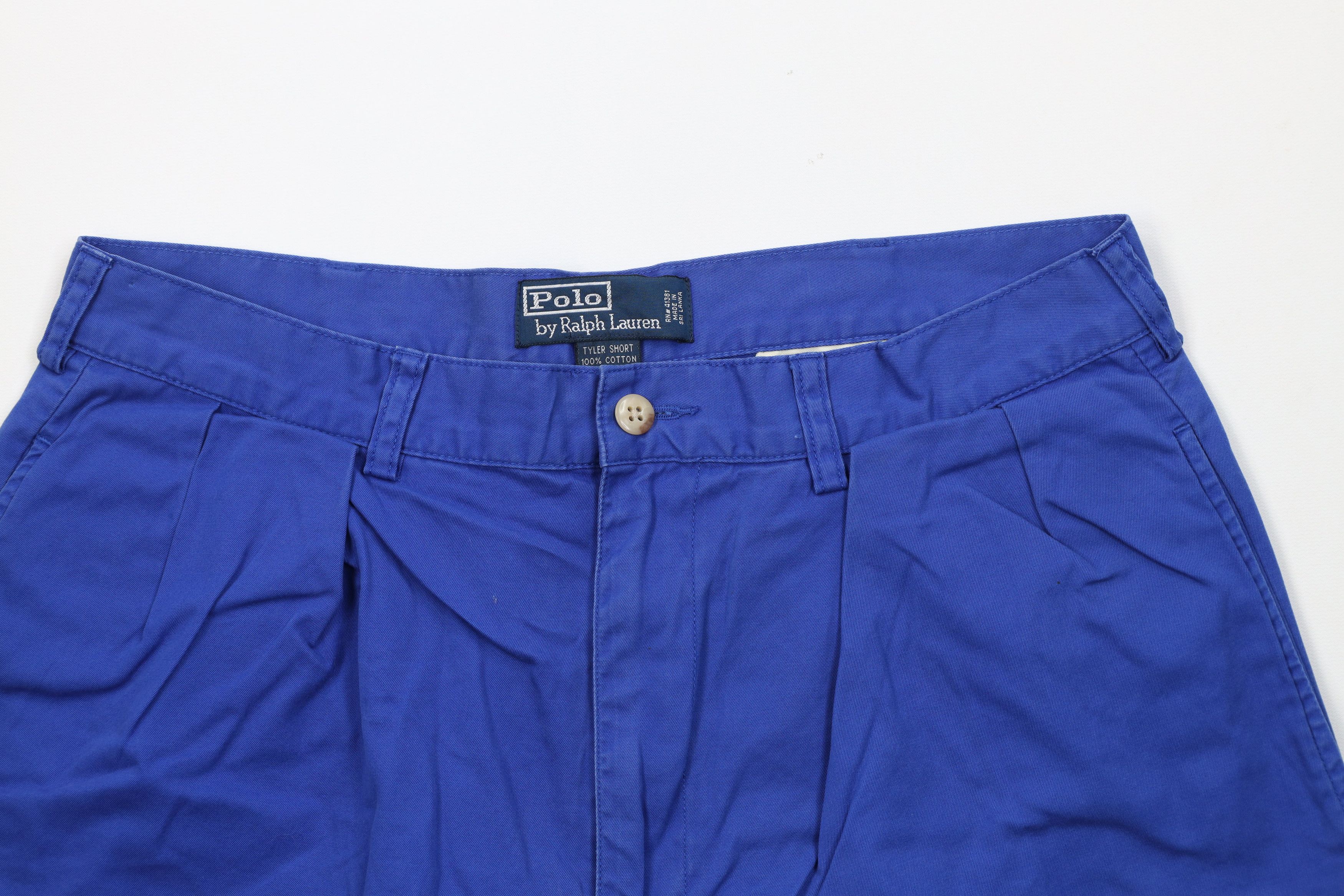 Polo Ralph Lauren Vintage 90s Ralph Lauren Above Knee Chino Shorts Royal Size US 34 / EU 50 - 2 Thumbnail