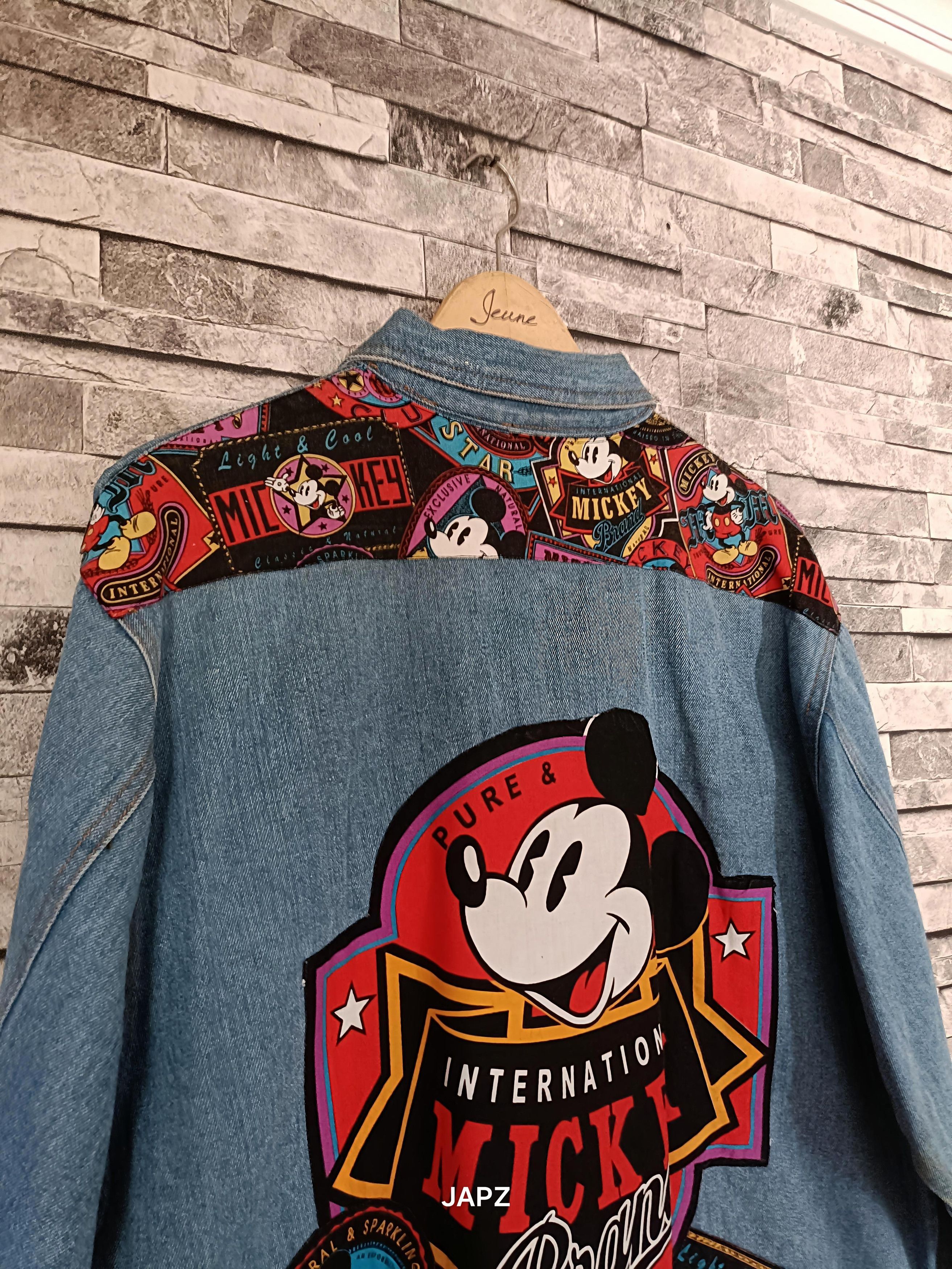 Mickey Mouse Vintage mickey & co. Full patch denim jacket pop art 90s Size US XL / EU 56 / 4 - 5 Thumbnail