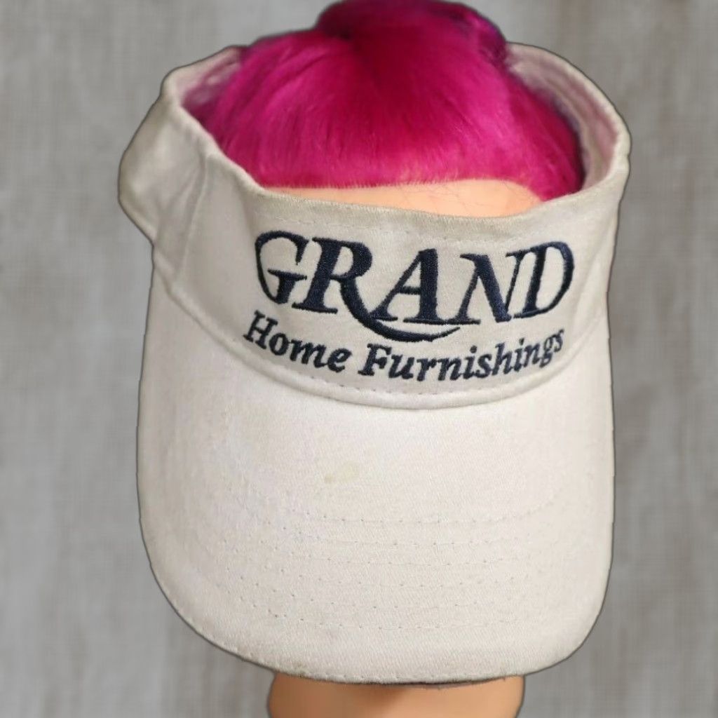 Vintage Robertson Baseball Hat Unisex Adults Adjustable Visor White Women Hat Size ONE SIZE - 1 Thumbnail