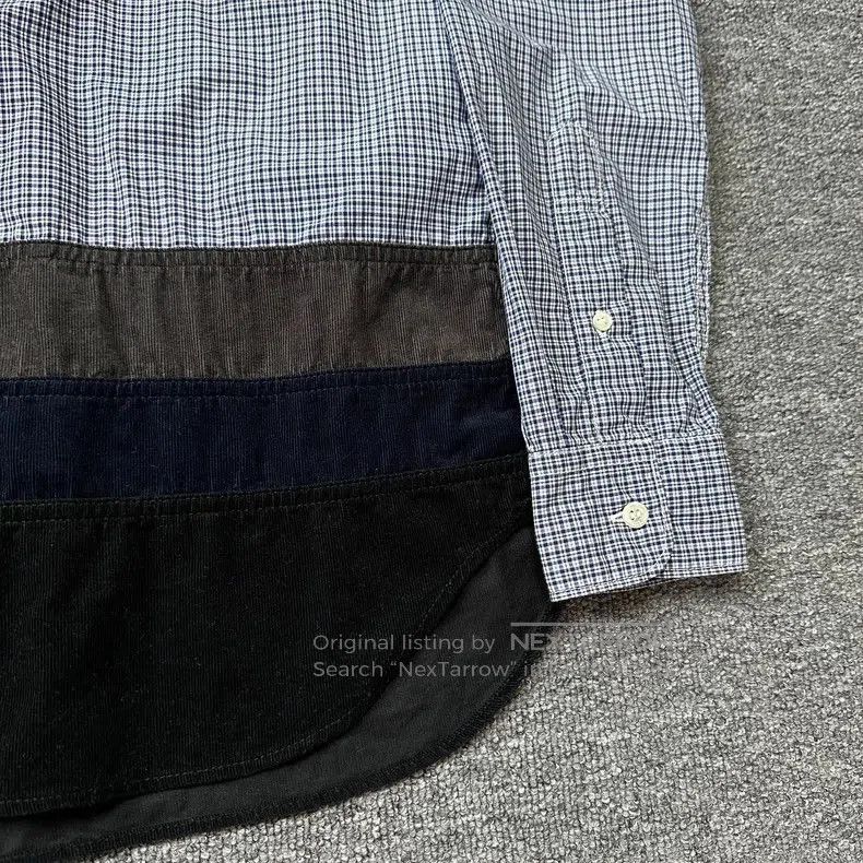 Comme des Garcons CDG Homme Check Contrast Corduroy Shirt. Size US S / EU 44-46 / 1 - 4 Thumbnail