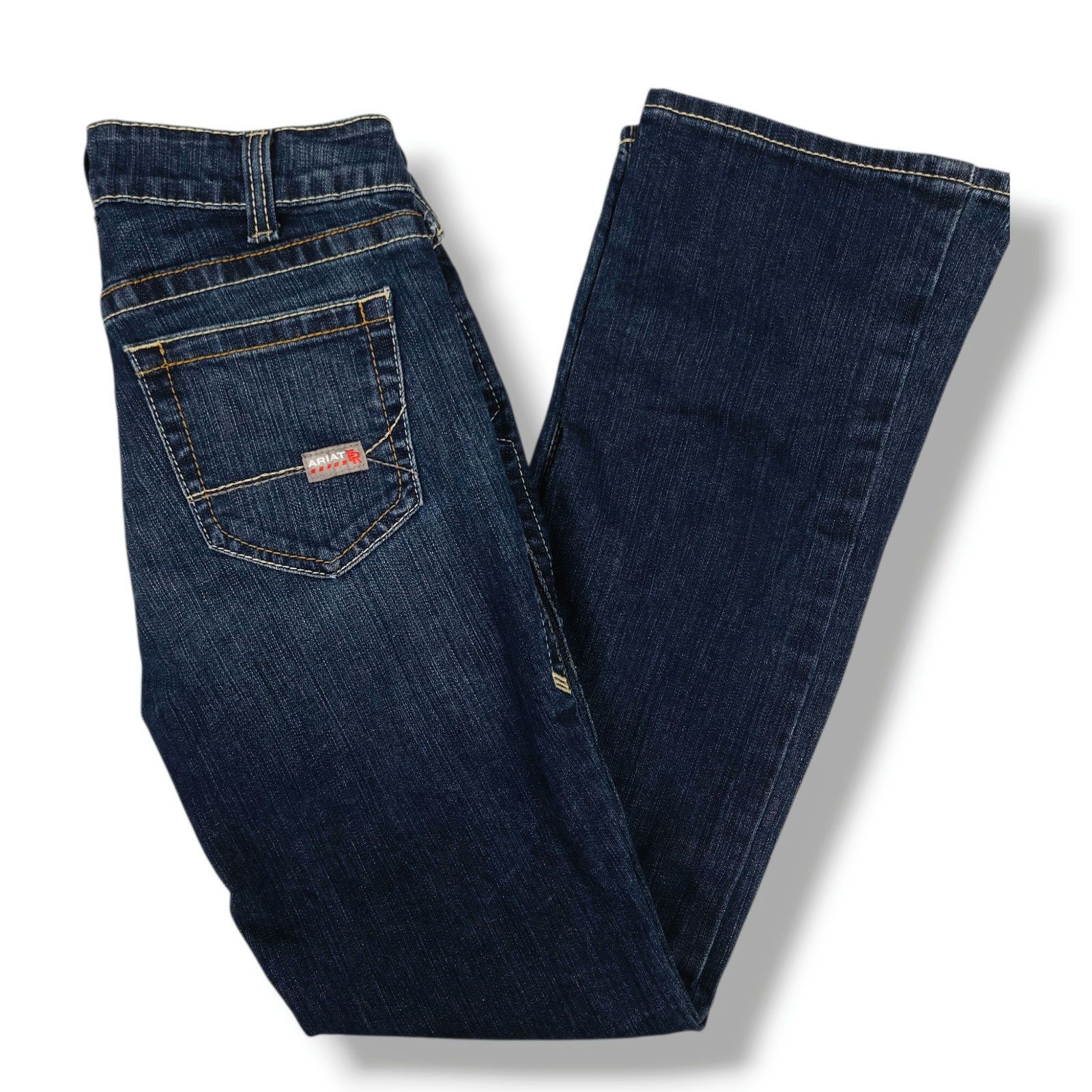 Ariat Ariat FR Mid Rise Bootcut Denim Jeans Arc Rated CAT 2 28Rx34 Size 28" / US 6 / IT 42 - 2 Thumbnail