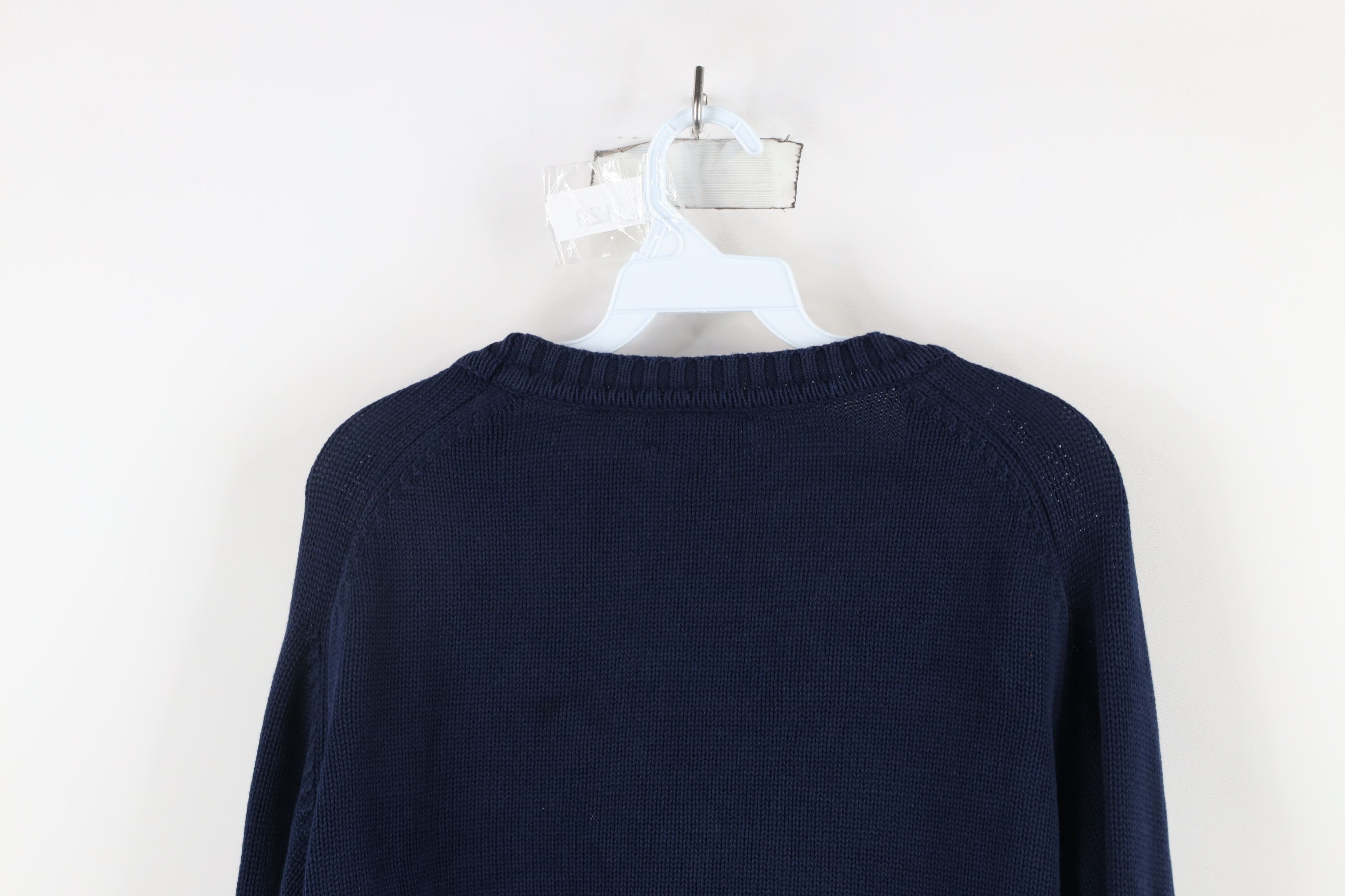Lands' End × Vintage Vintage 90s Lands End Oversized Cotton Knit Sweater USA Size US L / EU 52-54 / 3 - 10 Thumbnail