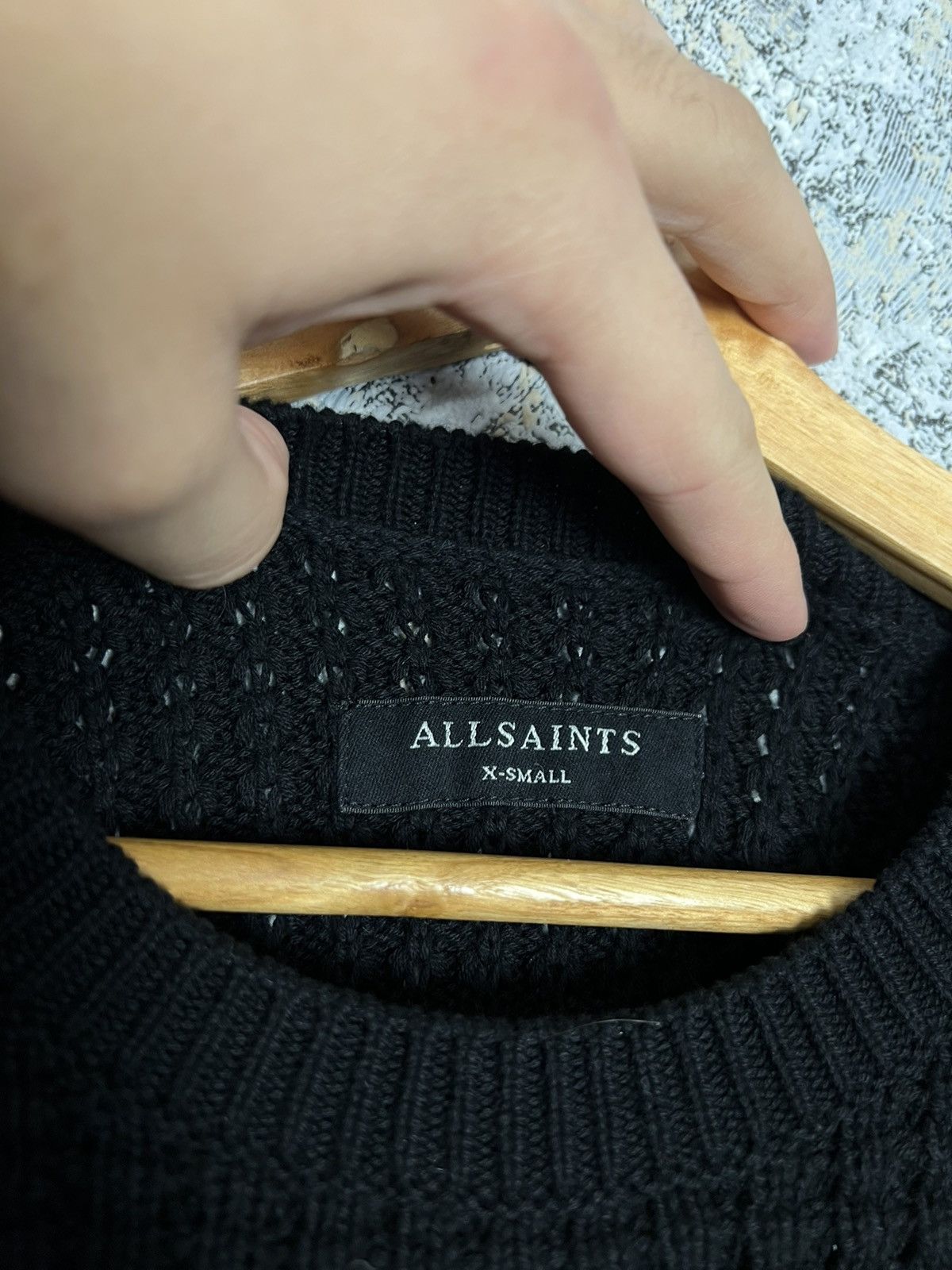 Allsaints Vintage Allsaints Jumper Sweater Waffle Knit Men’s Size XS Size US XS / EU 42 / 0 - 4 Thumbnail