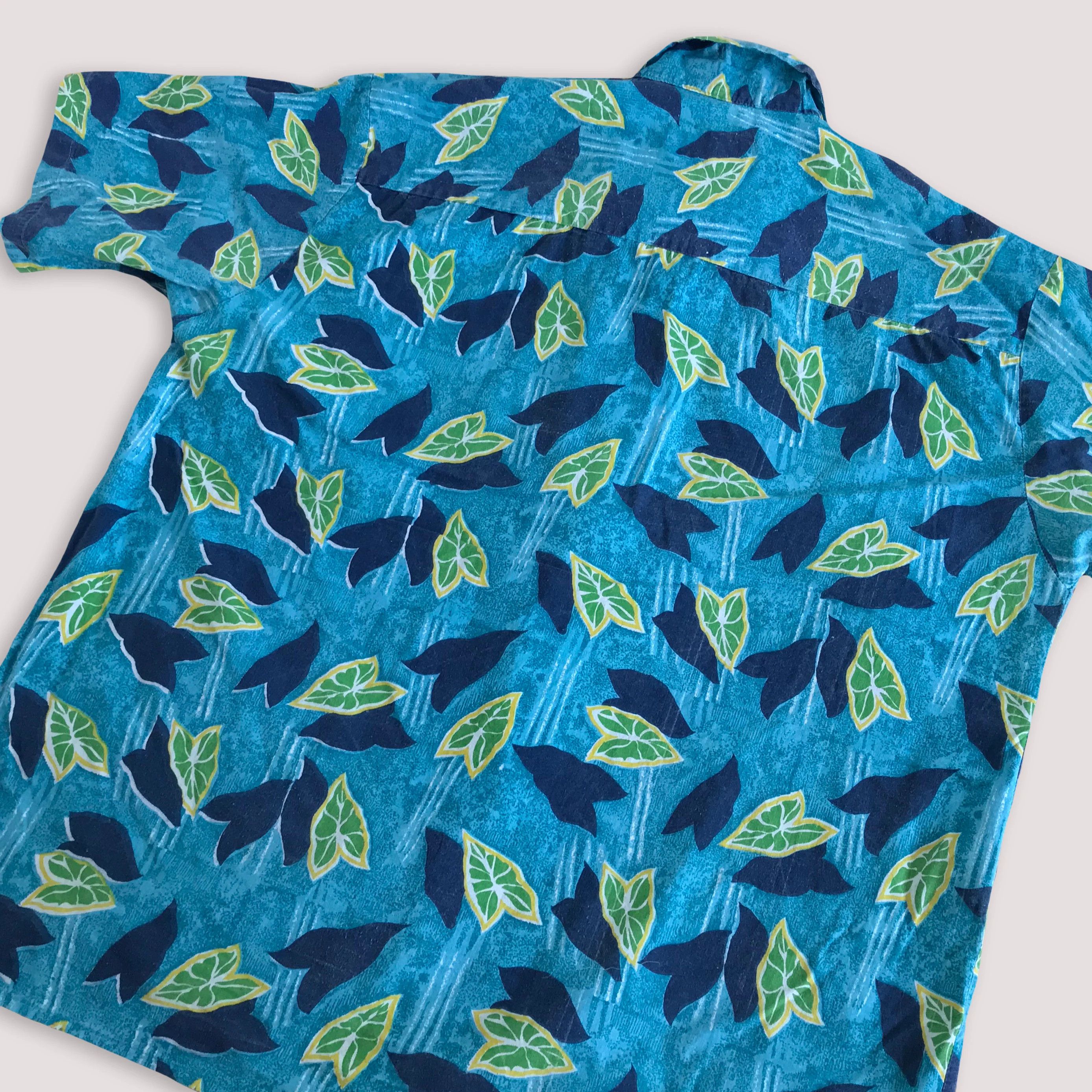 Vintage 90s Hawaiian Button Up Shirt Lemons Leaf Funky Oversize Size US XXL / EU 58 / 5 - 5 Thumbnail