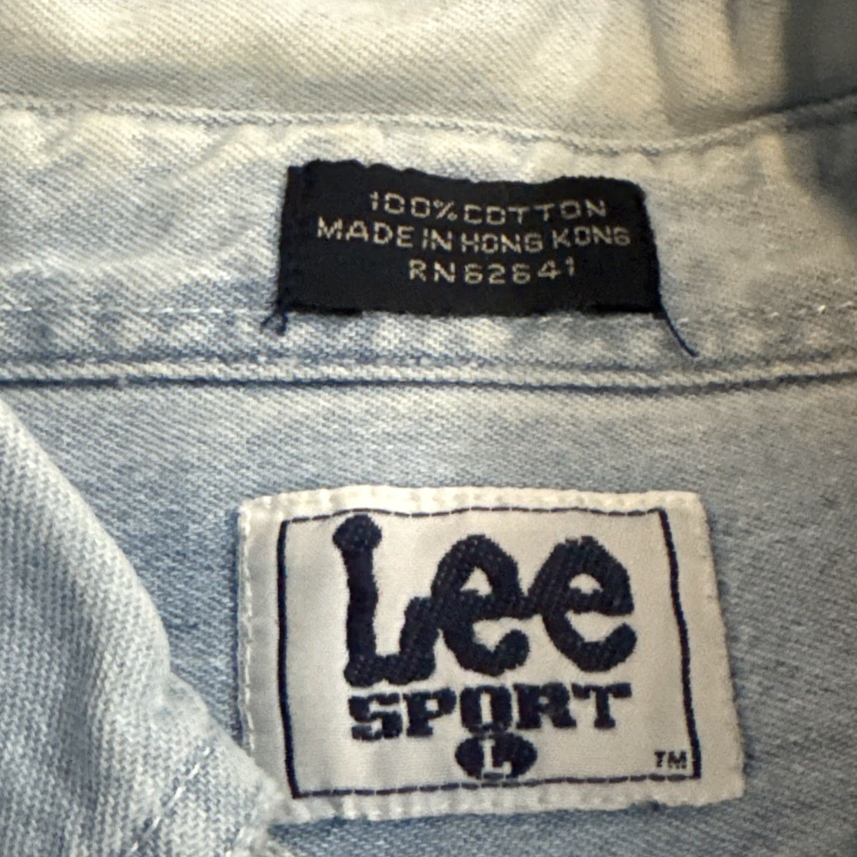 Lee VINTAGE Detroit Red Wings Embroidered Denim Long Sleeve Shirt Lee Large Blue 90s Mens Size US L / EU 52-54 / 3 - 4 Thumbnail