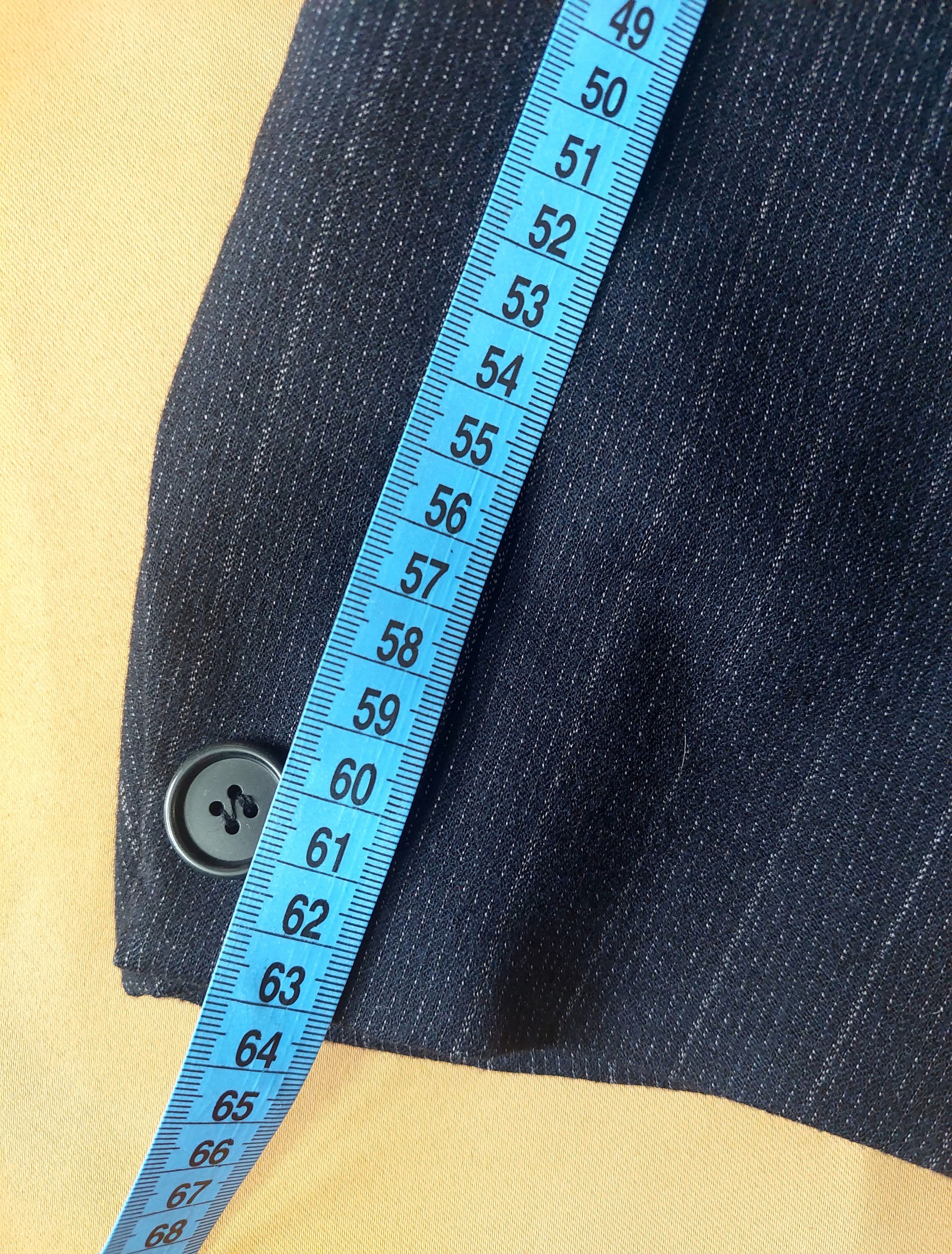 Romeo Gigli Romeo Gigli Wool Blazer Navy Pinstripe 90s Mens Size 50 IT Size 50R - 18 Thumbnail