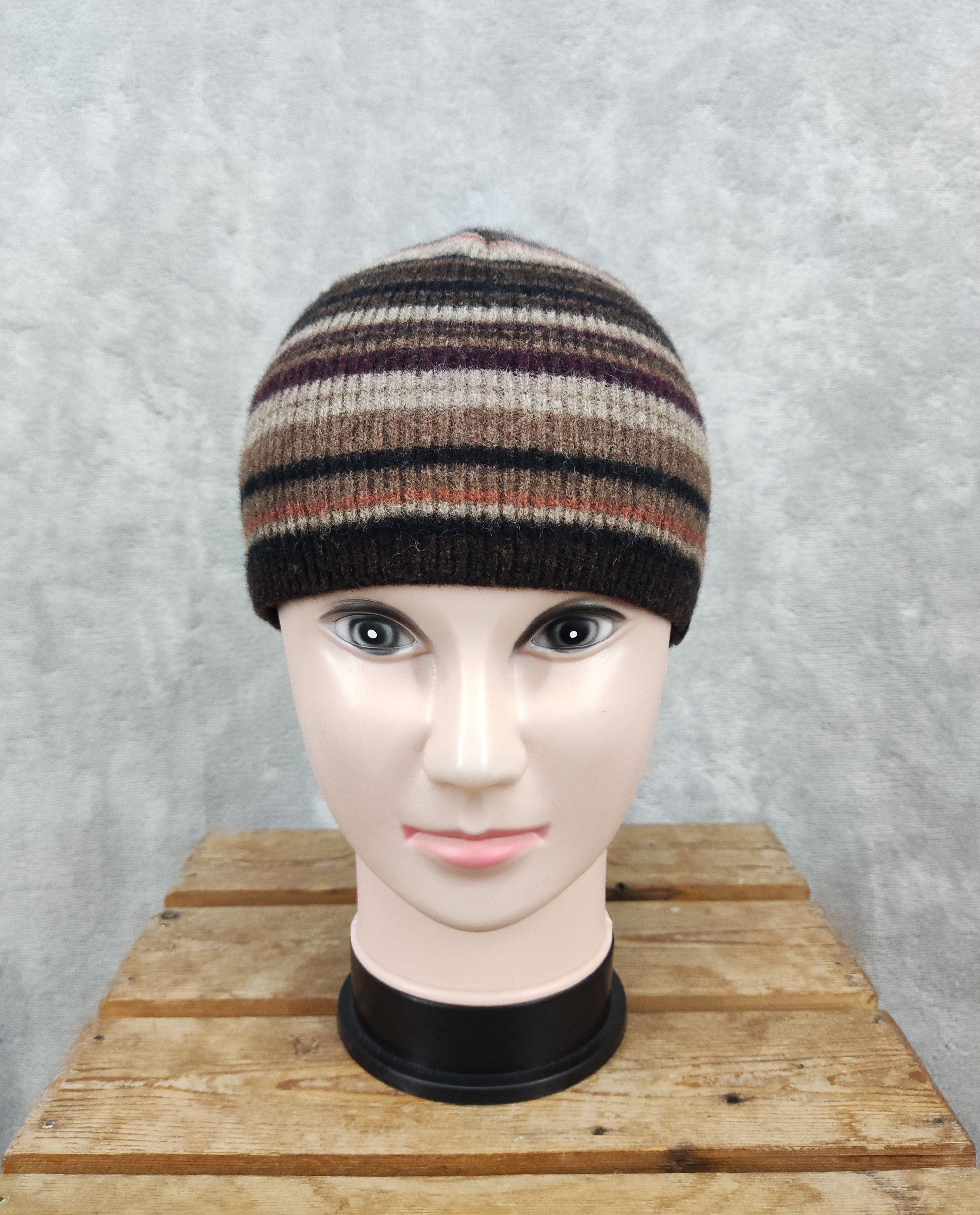 Timberland Vintage Timberland Striped Wool Beanie Hat Size ONE SIZE - 2 Thumbnail