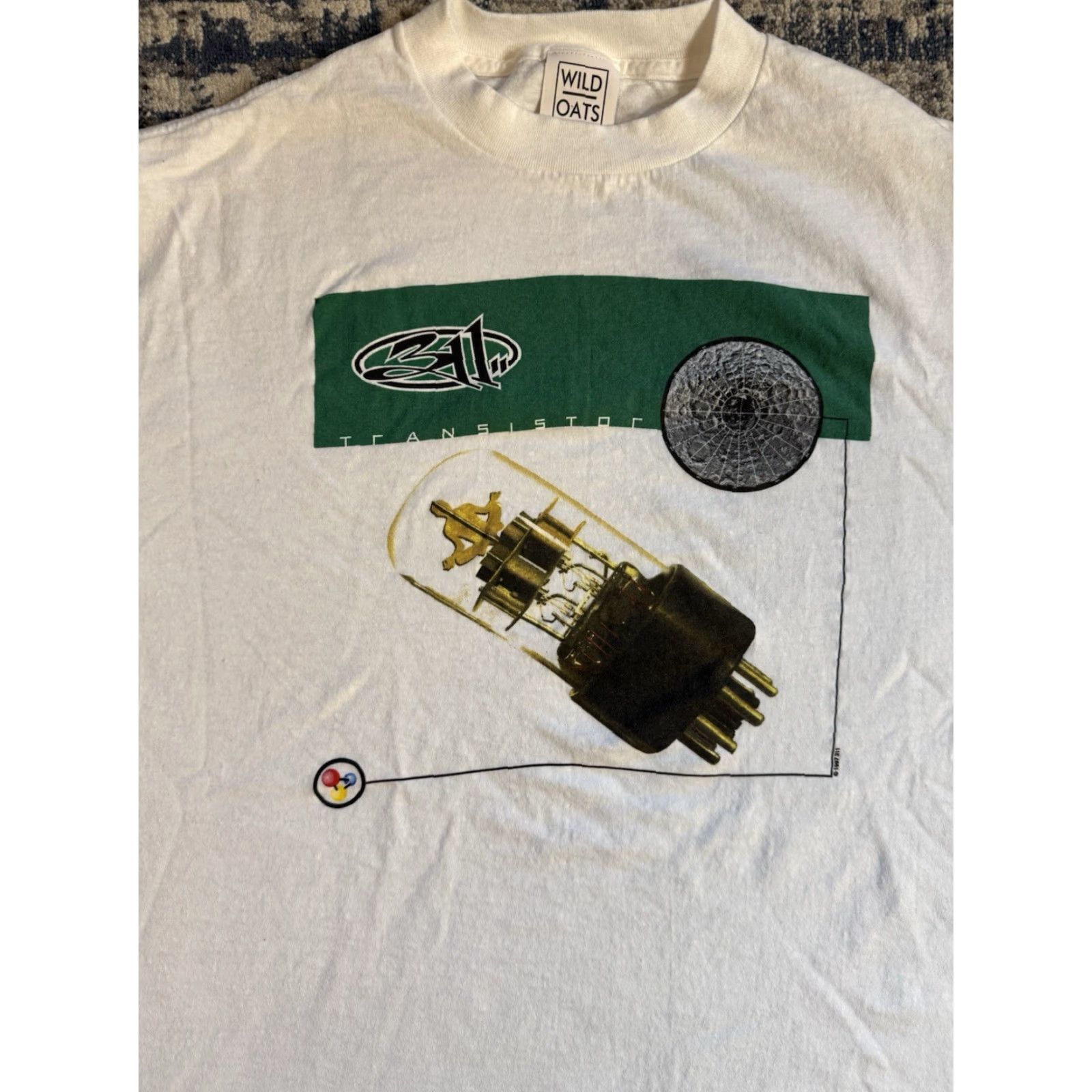 Vintage VINTAGE 1990s Concert T Shirt XL White Cotton Wild Oats 311 Sublime Slightly Stoppid The Urge Band Rock Punk Ska Reggae Rap Hip Hop Grunge Size US XL / EU 56 / 4 - 2 Thumbnail