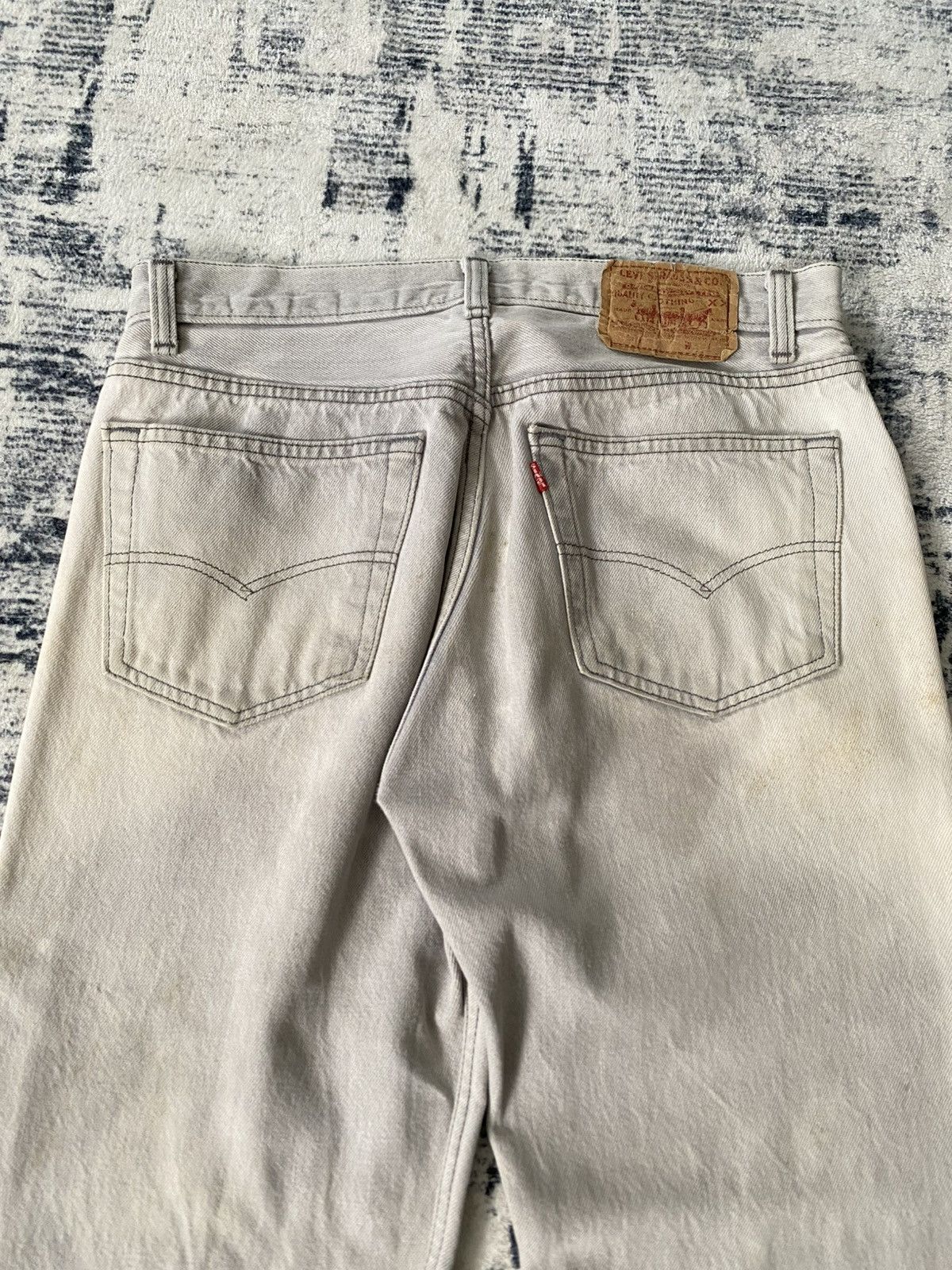 Levi's Levi’s Vintage 80s 90s 501 Mens Jeans Bleached and Faded Size US 30 / EU 46 - 3 Thumbnail