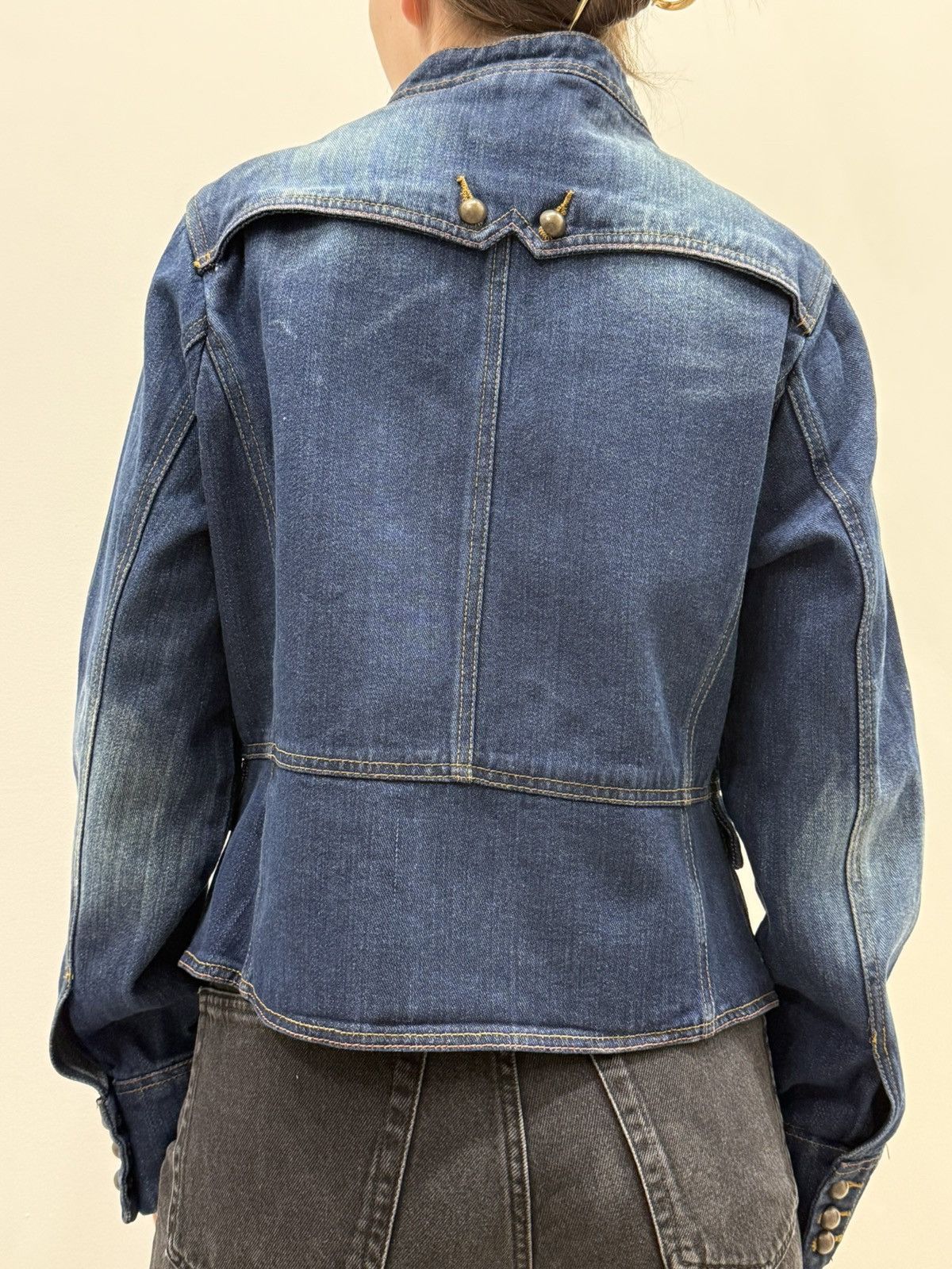Vintage Vintage Hussar Napoleon Military Style Women’s Denim Jacket Size M / US 6-8 / IT 42-44 - 2 Thumbnail