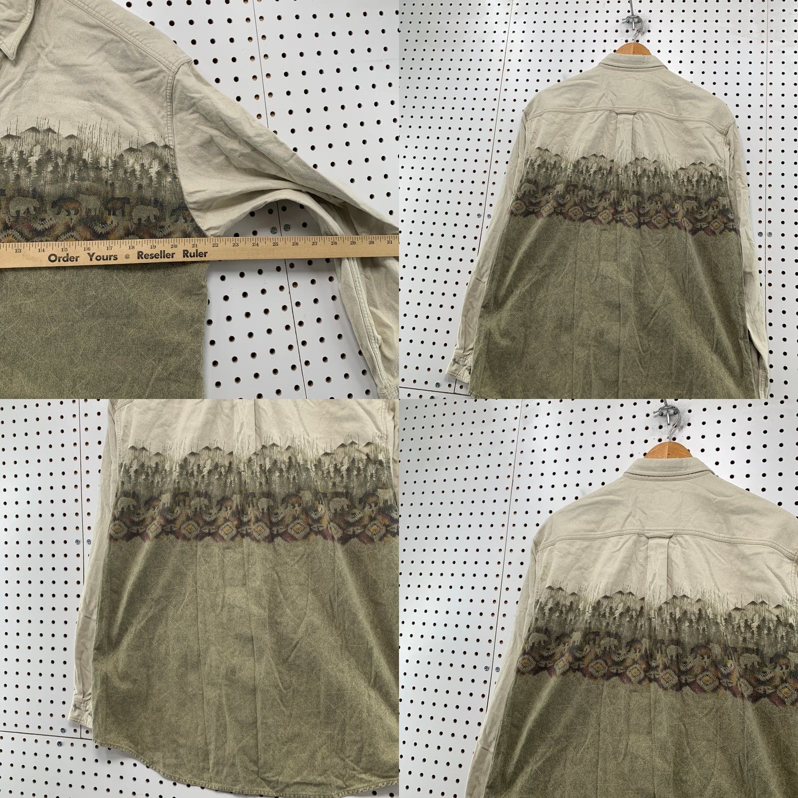 Vintage Cabela's Button Down Shirt Womens Large Beige Aztex Nature Long Sleeve Shirt womens L Beige Aztec Nature Button-Up Men/Women Not specified Size L / US 10 / IT 46 - 9 Thumbnail