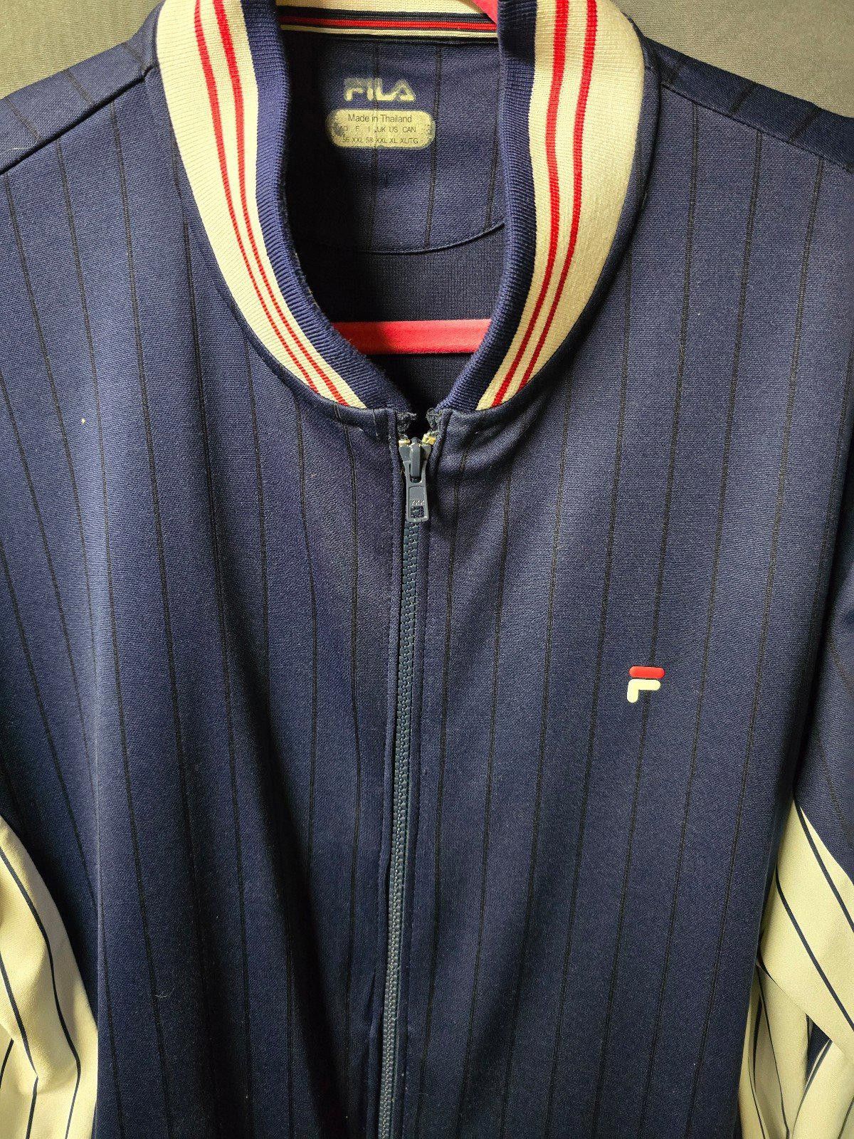 Fila Fila Tennis Track Jacket Settanta Pinstripe Vtg Sz XL Borg Size US XL / EU 56 / 4 - 2 Thumbnail