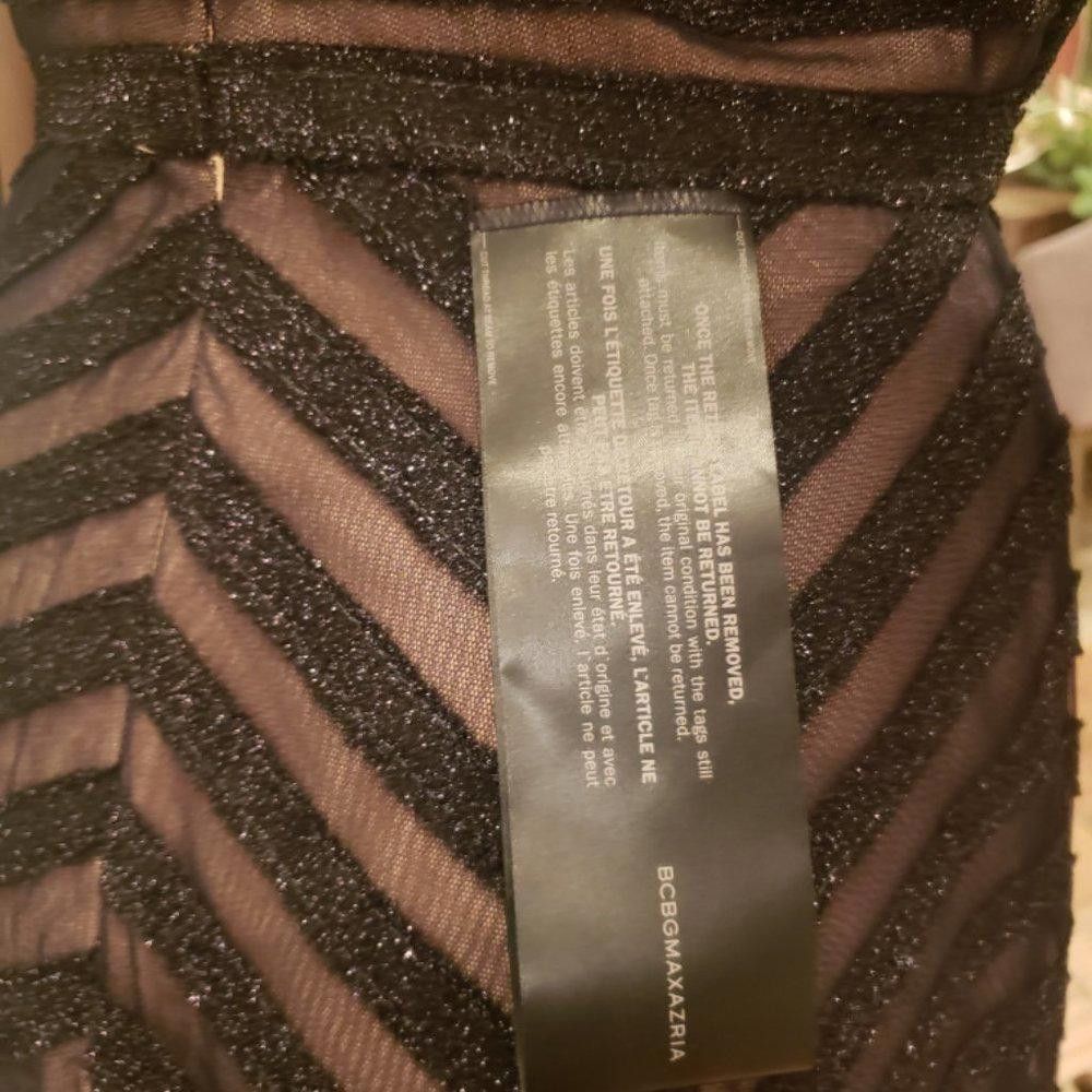 Bcbgmaxazria BCBG Max Azria Evy Chevron Tulle Evening Dress NWT Size M / US 6-8 / IT 42-44 - 5 Thumbnail