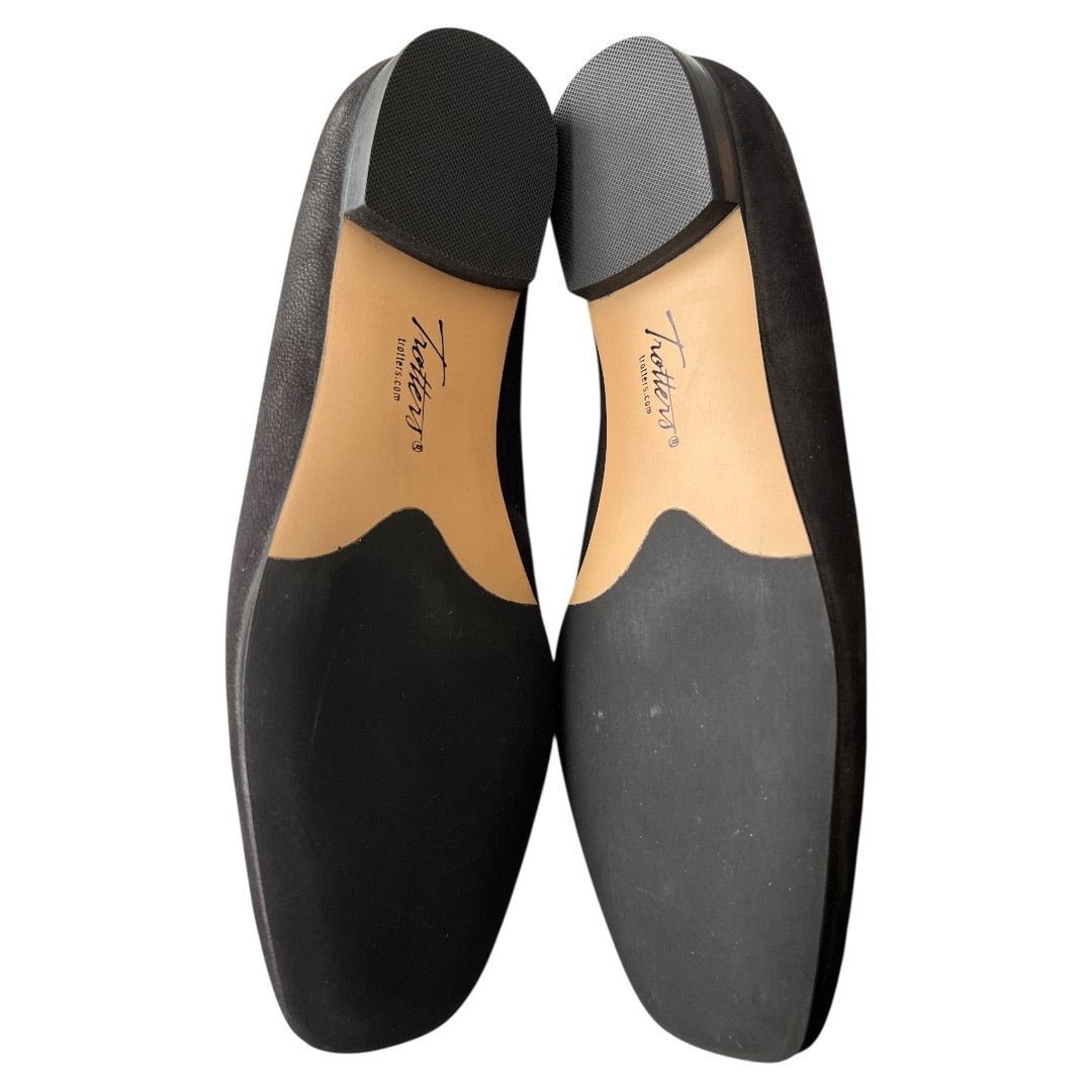 Other Trotters Honor Black Leather Square Toe Flats, US7.5 Narrow Size US 7.5 / IT 37.5 - 3 Thumbnail