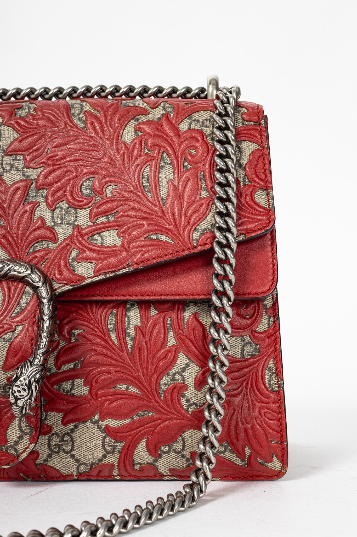 Gucci Gucci Dionysus Red Arabesque & GG Supreme Shoulder Bag Size ONE SIZE - 7 Thumbnail