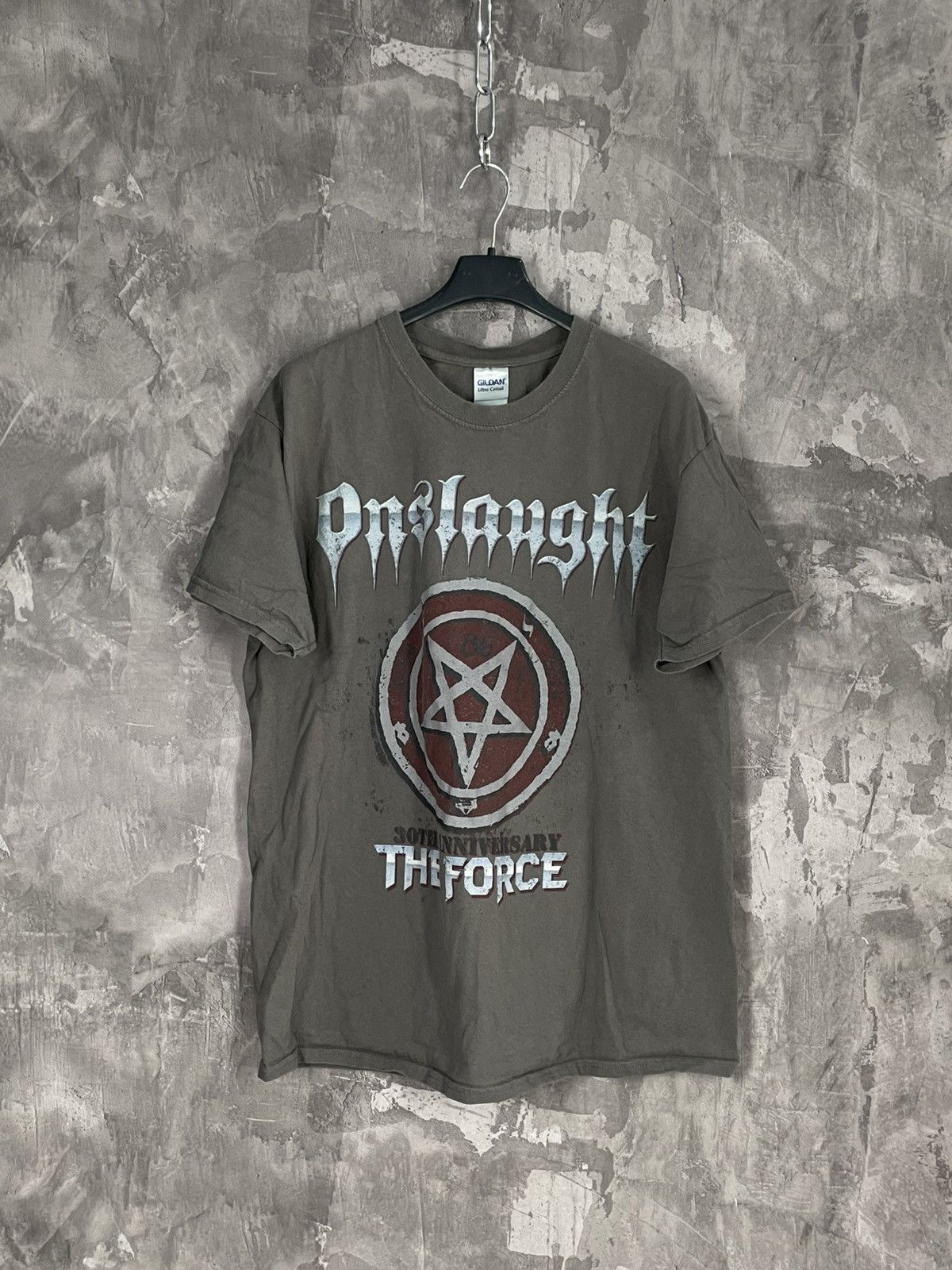 Band Tees × Vintage Vintage hardcore psychedelic rock band Onslaught Tee Size US L / EU 52-54 / 3 - 1 Thumbnail