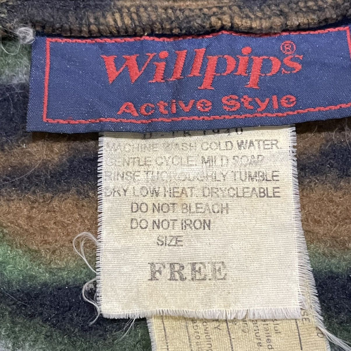 Vintage Vtg Willpips Active Style Earth Tone Aztec Stripe Fleece Size US L / EU 52-54 / 3 - 7 Thumbnail