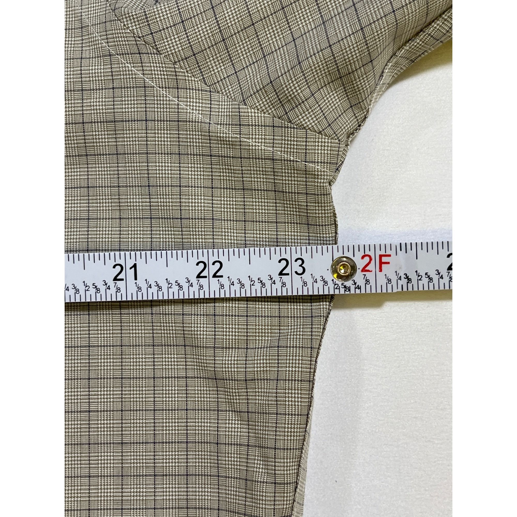 Lauren Ralph Lauren Lauren Ralph Lauren SKU 7776 Mens Beige Plaid Long Sleeve Bu Size US M / EU 48-50 / 2 - 4 Thumbnail