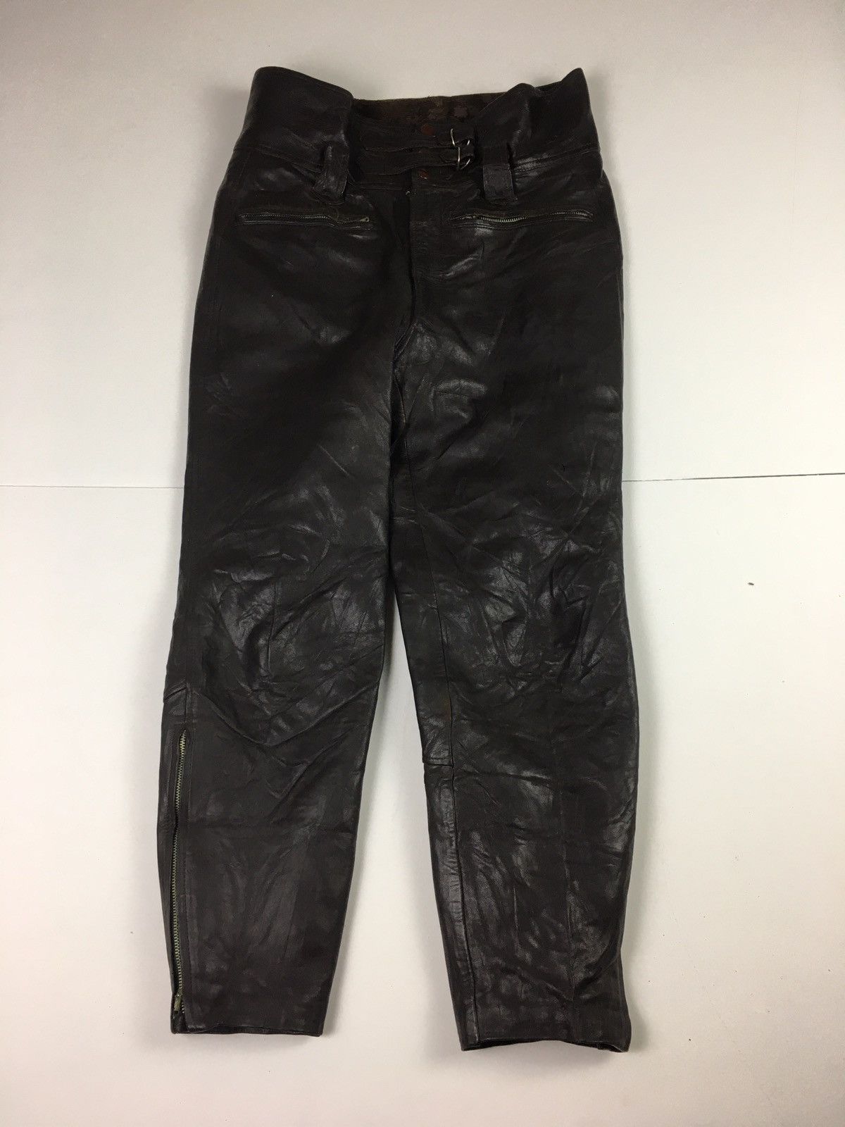 GOREWEAR × Kadoya Vintage Kadoya Leather Biker Pant Size US 33 - 1 Thumbnail