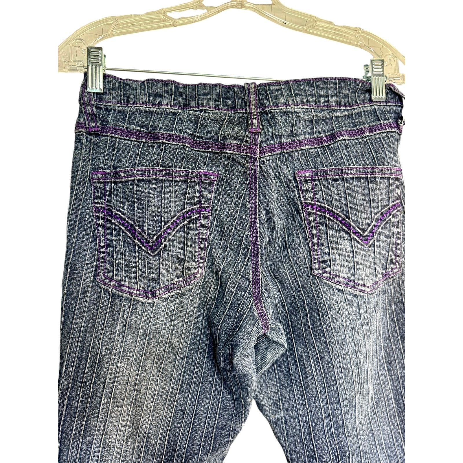 Vintage Y2K Flare Jeans Vintage streetwear Juniors size 11 Size 30" / US 8 / IT 44 - 6 Thumbnail