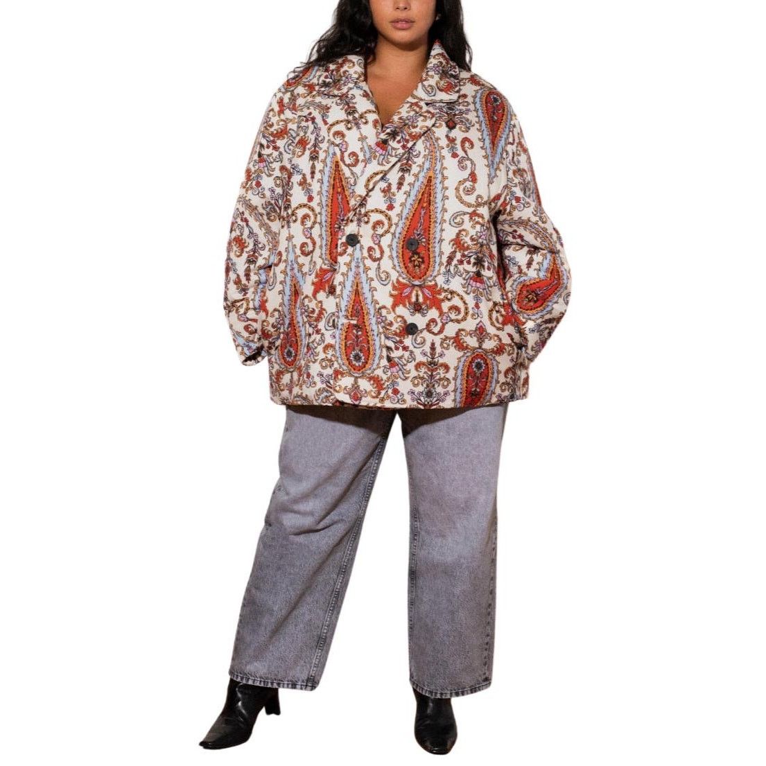 Mara Hoffman NWT MARA HOFFMAN Levine Paisley Quilted Coat sz 2X Size XXL / US 16-18 / IT 52-54 - 4 Thumbnail