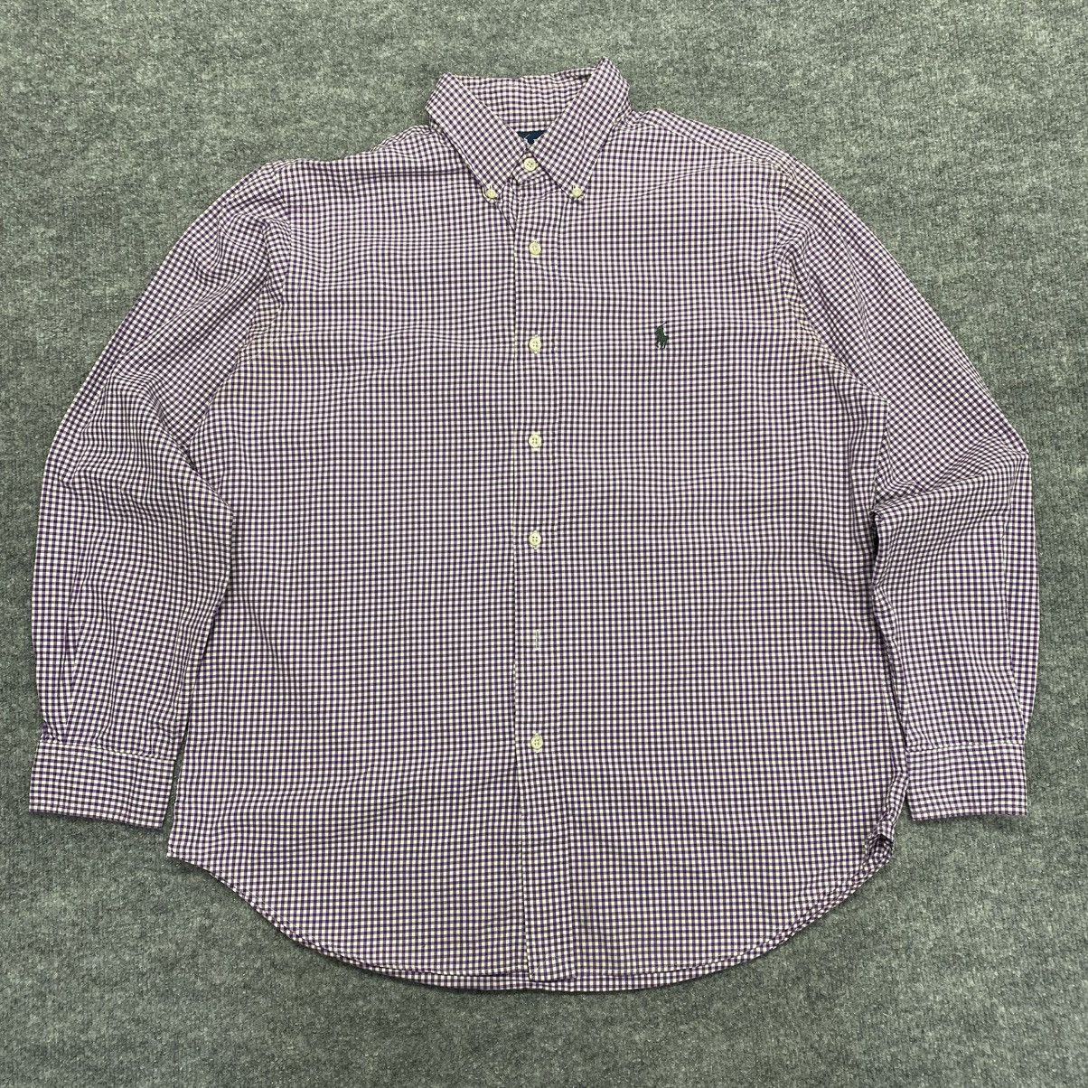 Polo Ralph Lauren Vintage Ralph Lauren Shirt Men's Large Plaid Button Up Size US L / EU 52-54 / 3 - 2 Thumbnail