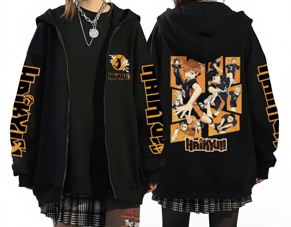 Other Haikyuu Japan Anime Graphic Karasuno High School Hoodies Size US XXL / EU 58 / 5 - 2 Thumbnail