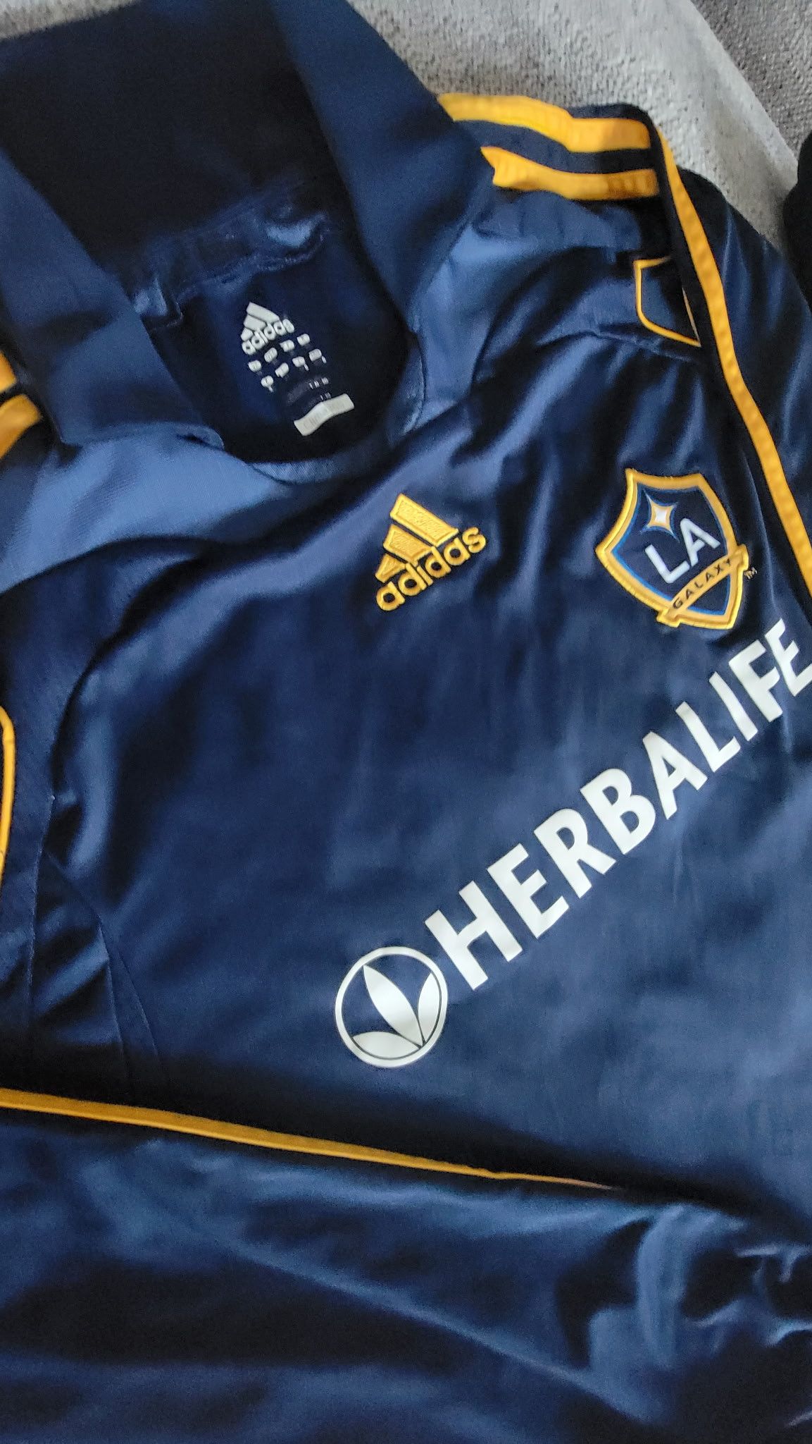 Adidas David Beckham LA Galaxy #23 Jersey | Adidas Clima365 MLS Size US XL / EU 56 / 4 - 8 Thumbnail