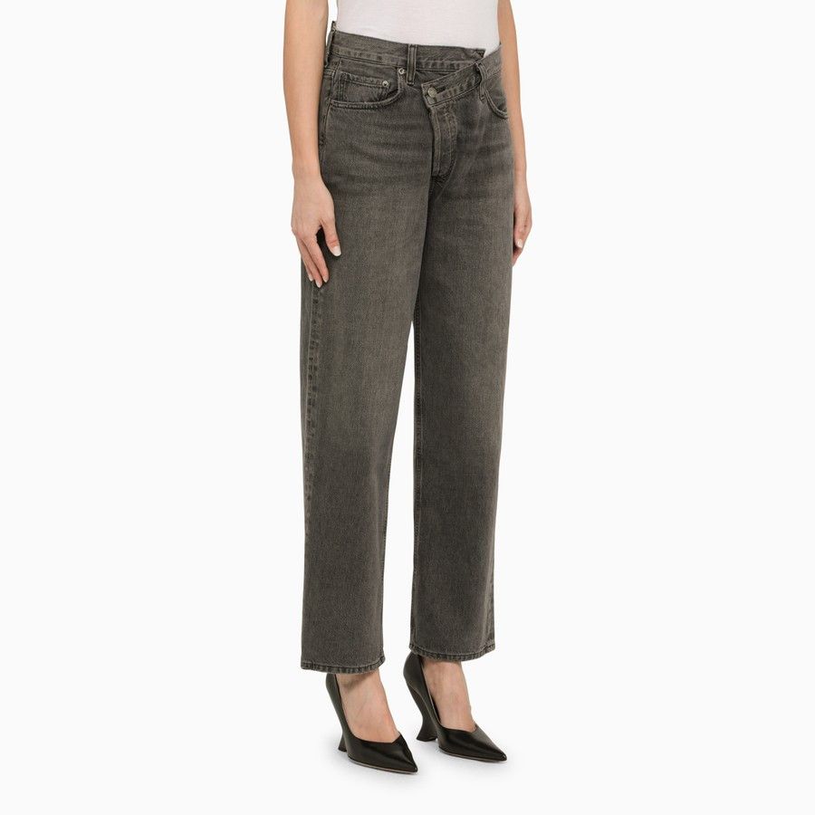 Agolde o1d2blof0724 Deconstructed Denim Jeans in Grey Size 28" / US 6 / IT 42 - 3 Thumbnail