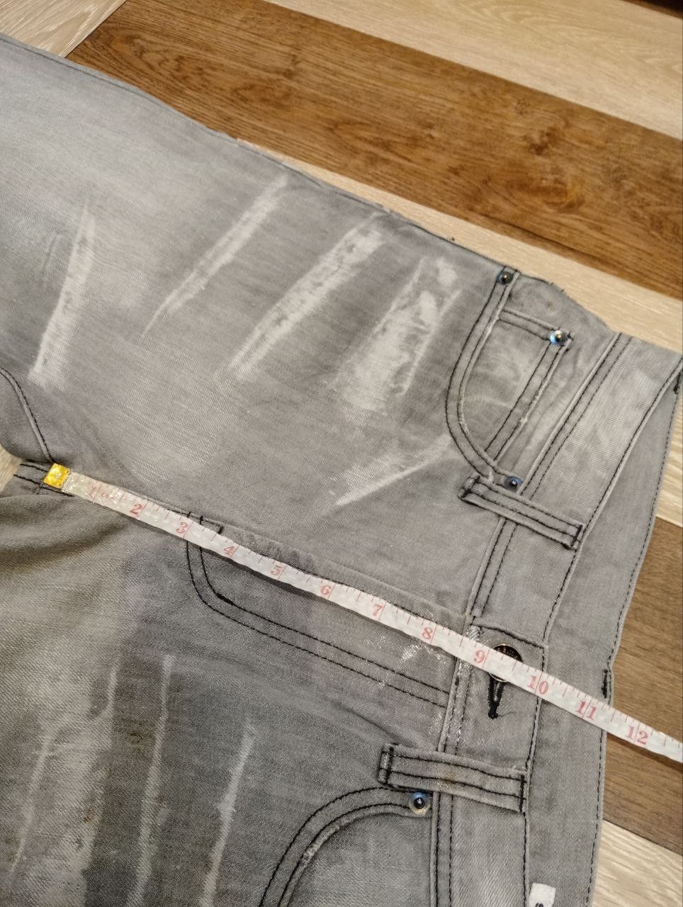 semanticdesign SEMANTIC DESIGN JAPAN GREY WASHED DENIM FLARED PANTS Size US 32 / EU 48 - 13 Thumbnail