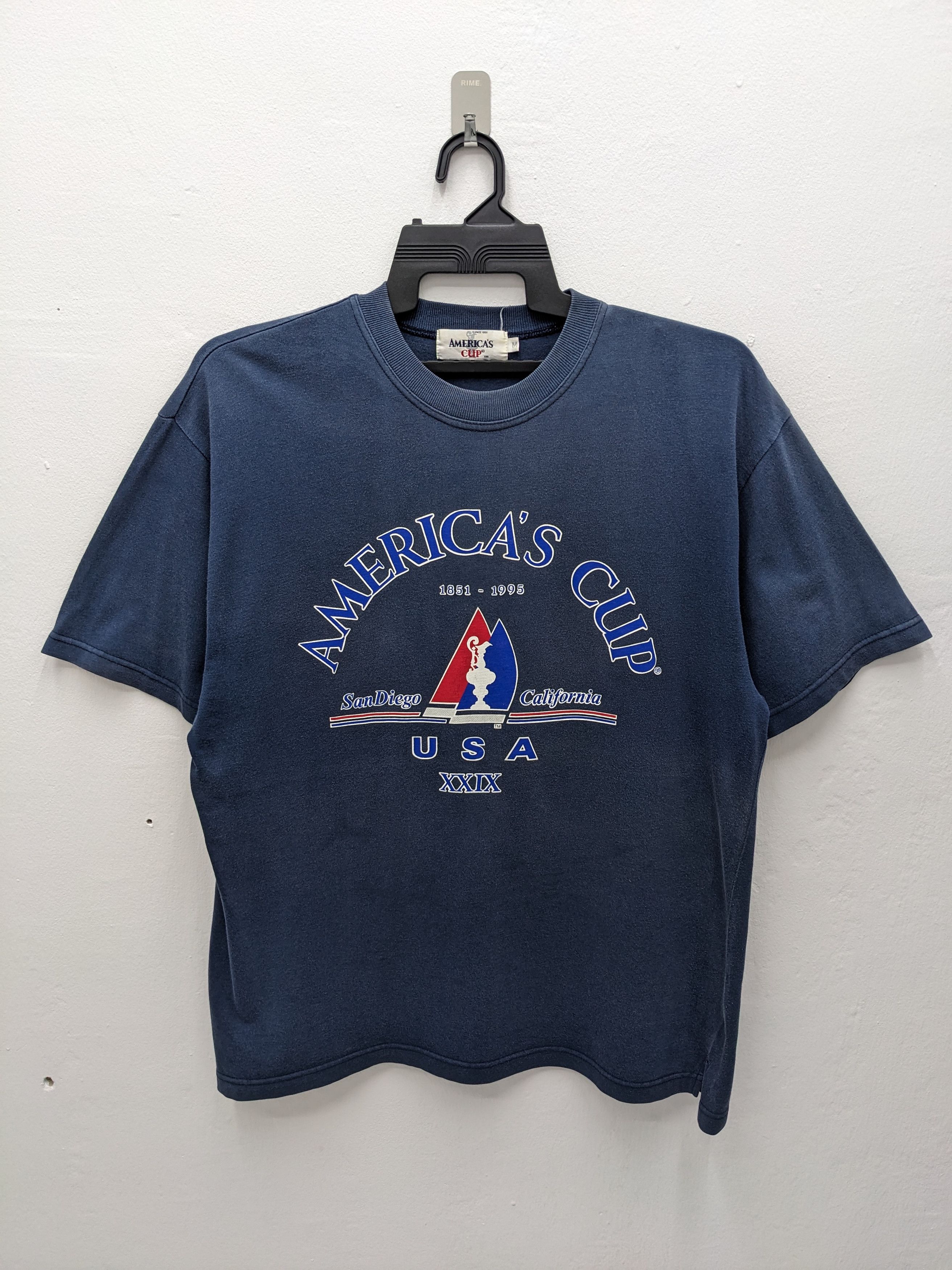 Vintage VINTAGE AMERICA'S CUP TSHIRT Size US M / EU 48-50 / 2 - 2 Thumbnail