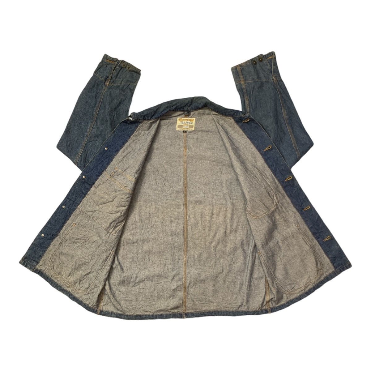 Japanese Brand Rare Design Vintage Machope Chore Denim Jackets Size US L / EU 52-54 / 3 - 4 Thumbnail