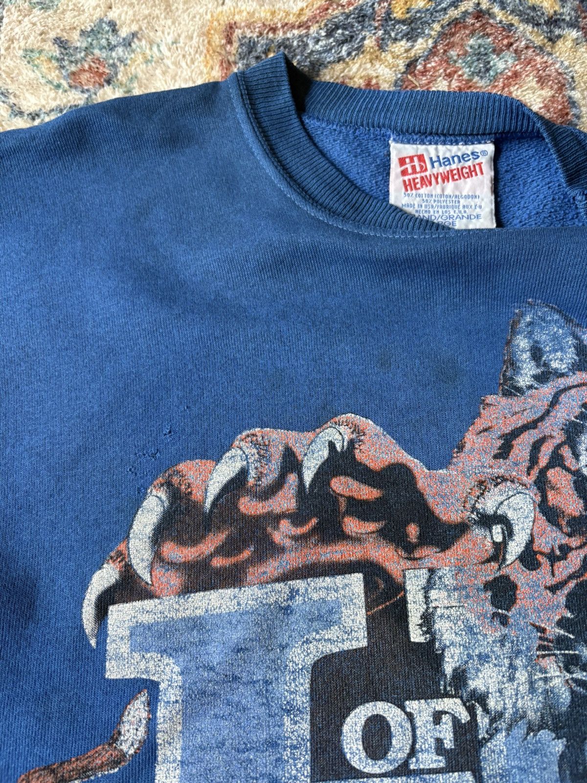 Vintage Vintage University Of Memphis Tigers Big Logo Crewneck Size US M / EU 48-50 / 2 - 6 Thumbnail