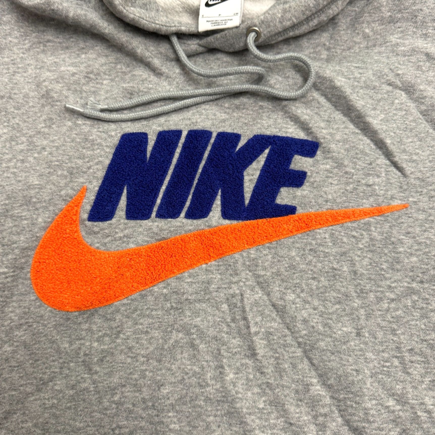 Nike Nike Mens Pullover Hoodie Sweatshirt S Gray Fleece Logo Casual Active Streetwear Size US S / EU 44-46 / 1 - 4 Thumbnail
