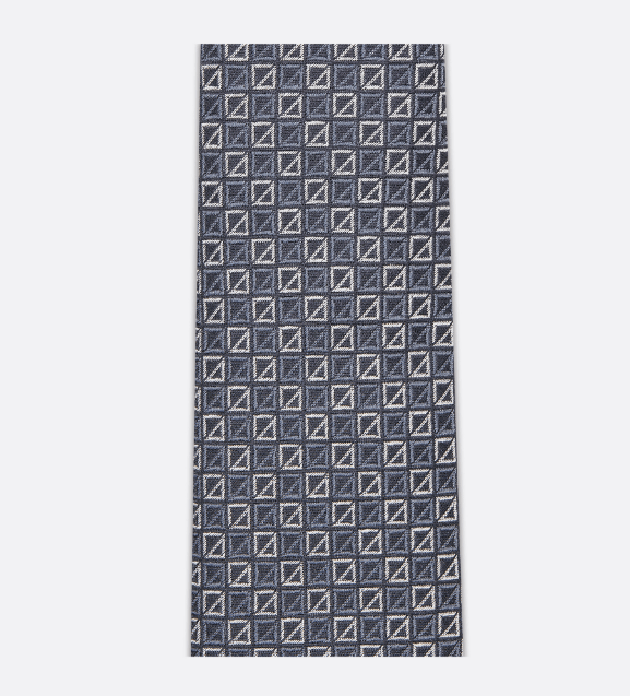 Dior o1w1db10625 Size: OS / Micro CD Diamond Tie in Gray/Blue Size ONE SIZE - 3 Thumbnail