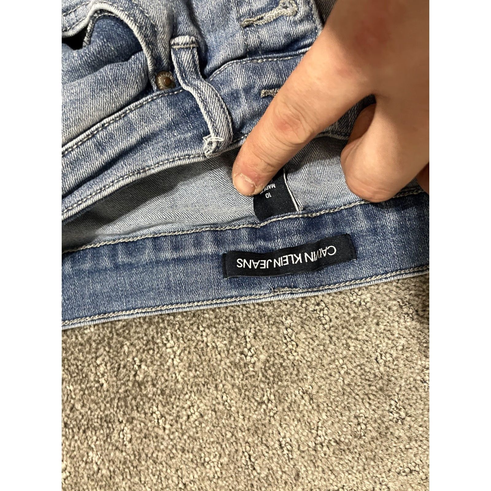 Calvin Klein VINTAGE Calvin Klein Skinny Jeans Women 10 Denim Ankle Casual Preppy Blue 2010s Size 32" / US 10 / IT 46 - 6 Thumbnail