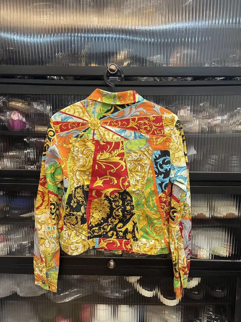 Versace Versace Reworked floral jacket women's coat Size S / US 4 / IT 40 - 2 Thumbnail