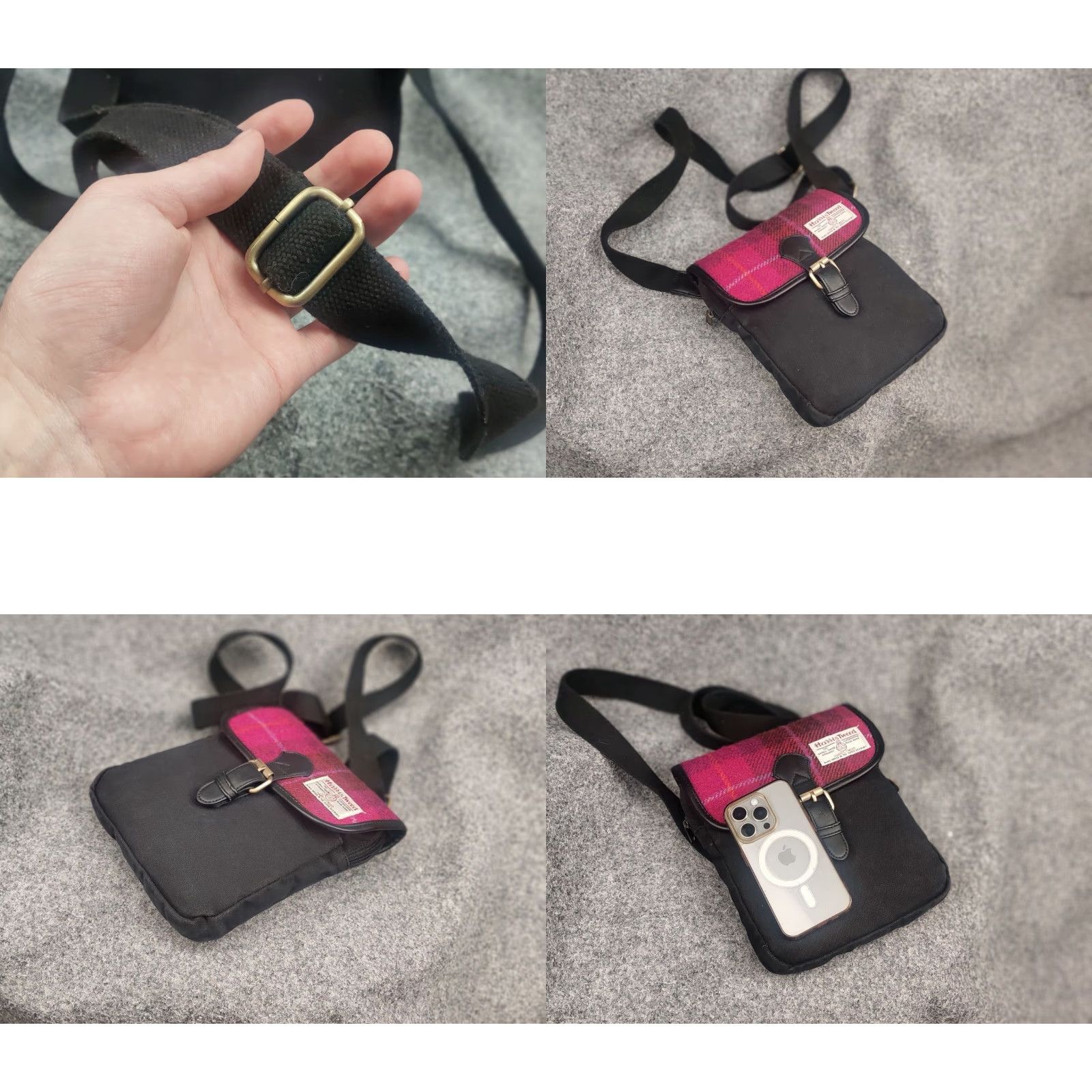 Harris Tweed Vintage Harris Tweed compact messenger bag unisex over the shoulder Hand Size ONE SIZE - 8 Thumbnail