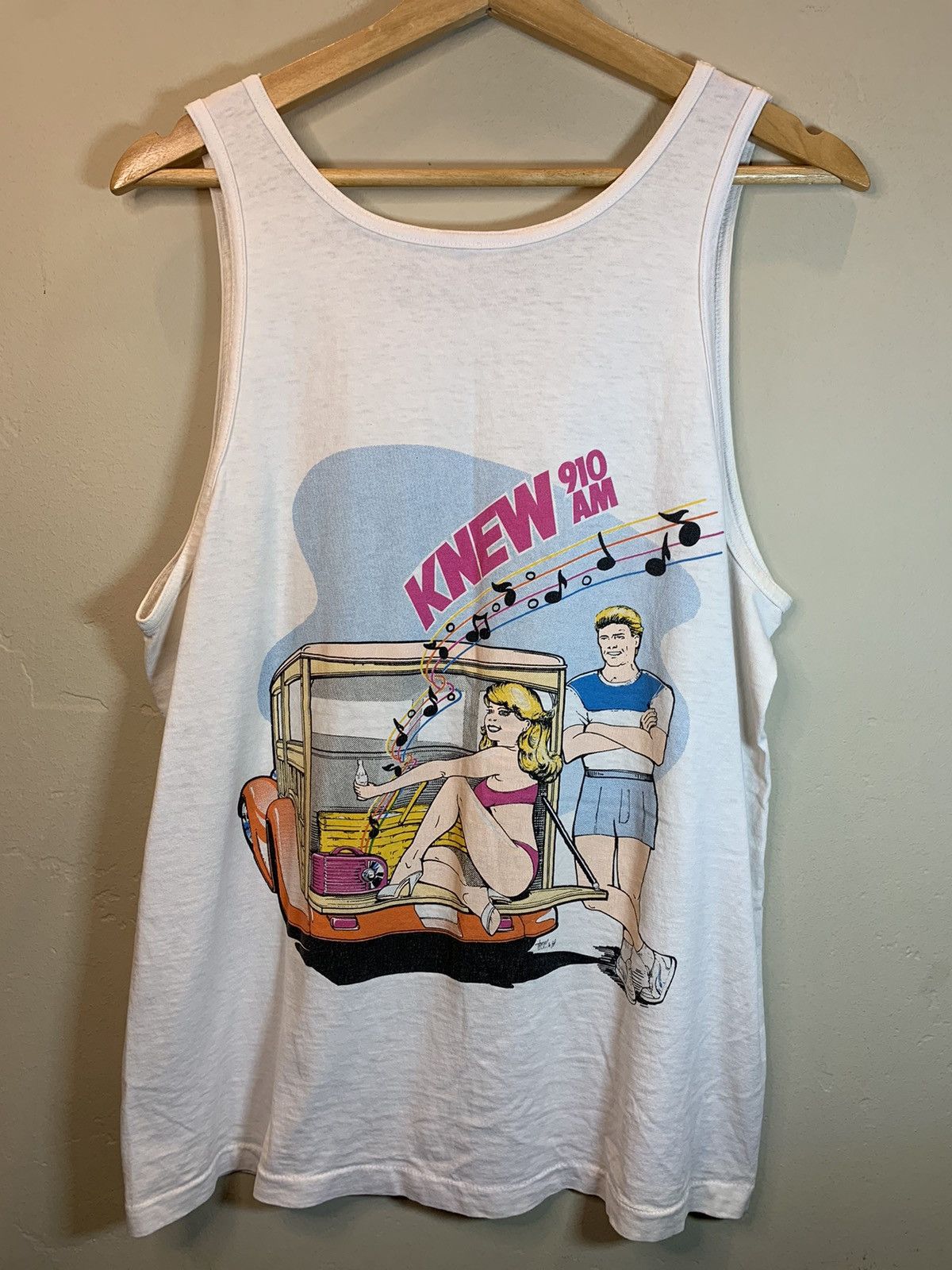 Vintage *RARE* Vintage 80’s Car Show Picnic Andy’s Vallejo Tank Top Size US L / EU 52-54 / 3 - 1 Thumbnail