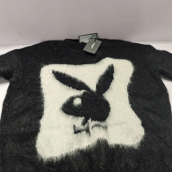Saint Laurent Paris Saint Laurent Black Long Sleeve Sweater with Logo -2507 Size M / US 6-8 / IT 42-44 - 5 Thumbnail