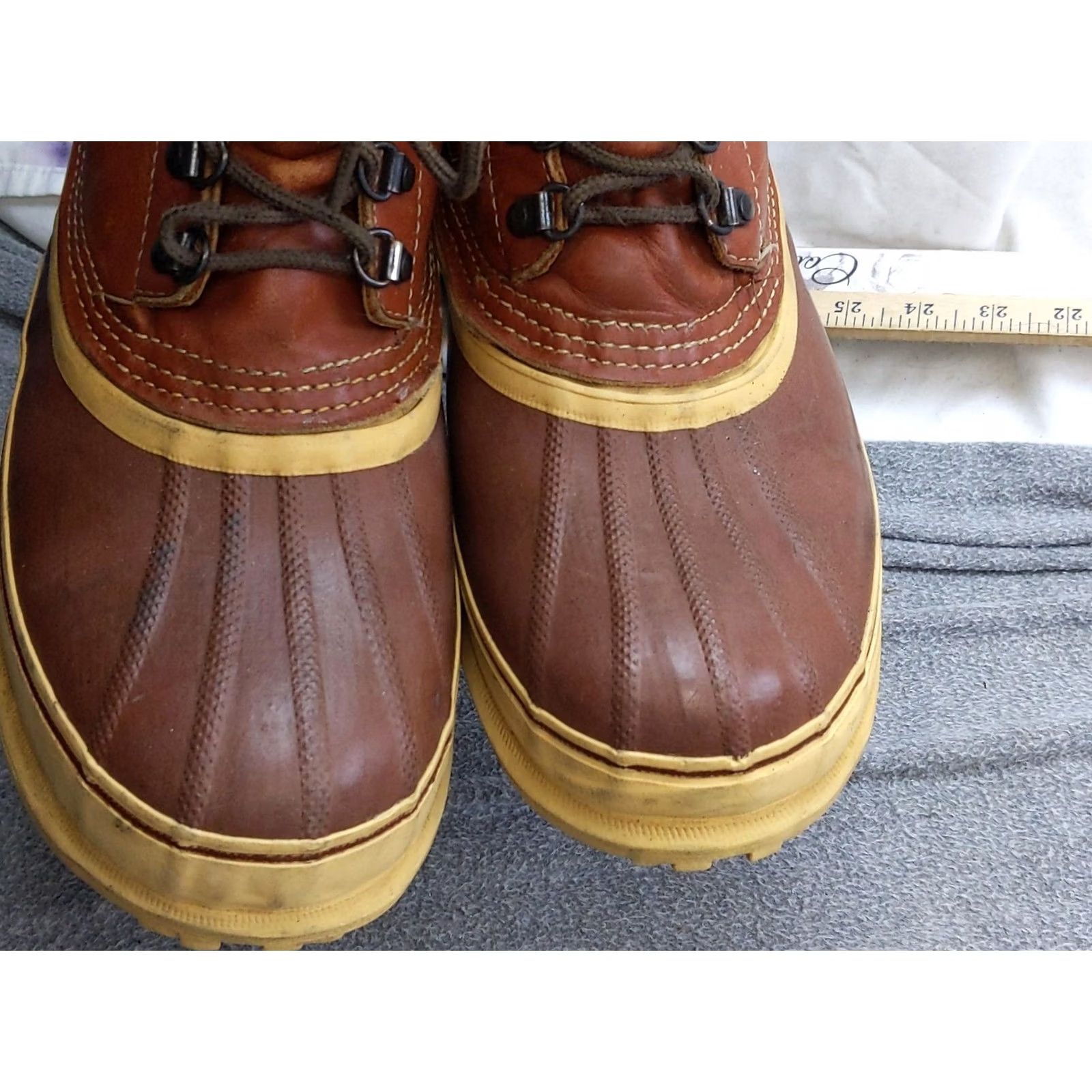 SOREL VINTAGE Sorel Kaufman Snow Boots Mens 9 42 Brown Leather Wool Lined Canada Snow Boot Mens US 9 Brown Leather Wool Lined Canada Size US 9 / EU 42 - 5 Thumbnail