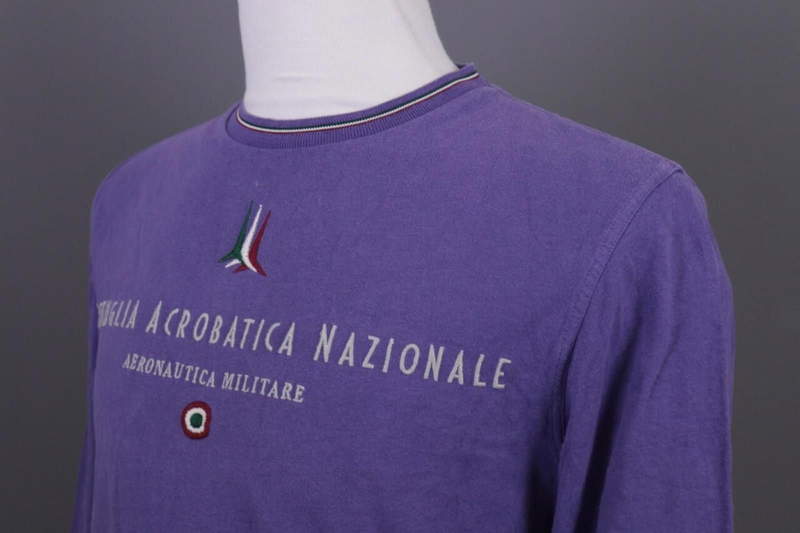 Aeronautica Militare Aeronautica Militare Purple Big Logo Pullover Sweater Size L Size US L / EU 52-54 / 3 - 10 Thumbnail