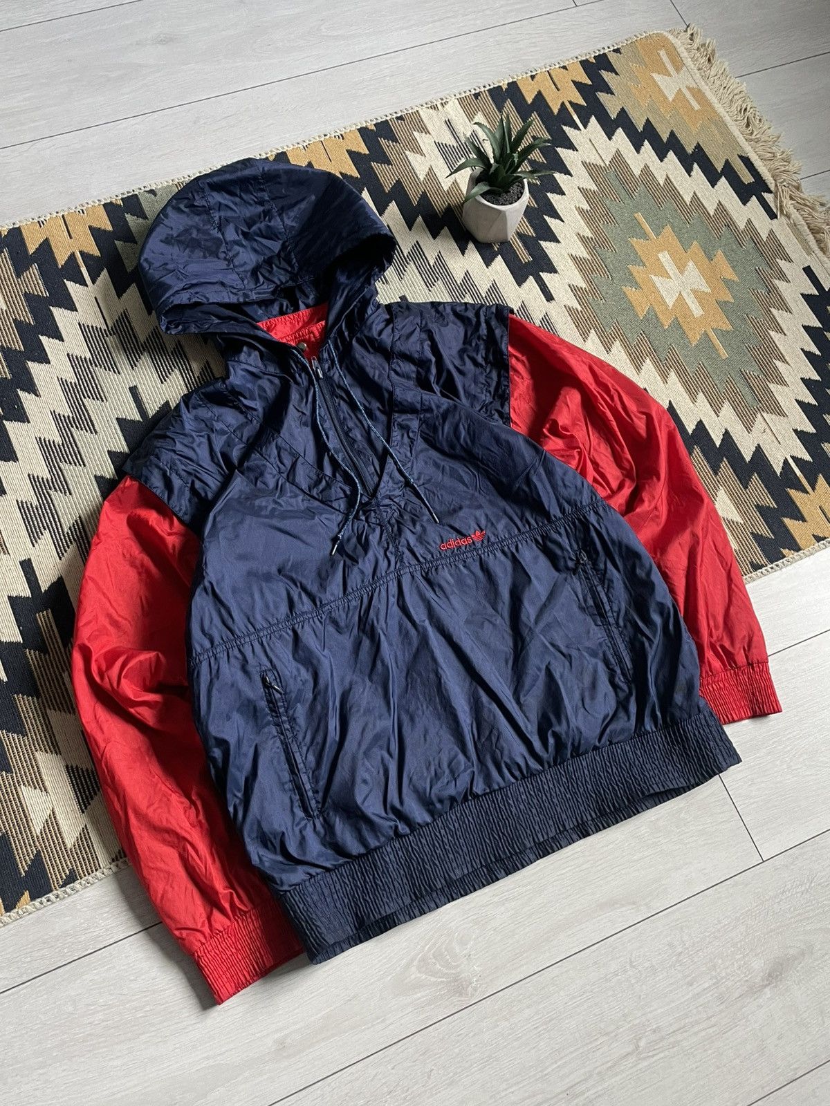 Vintage Vintage 90’s Adidas Nylon Track Retro Jacket Size US M / EU 48-50 / 2 - 2 Thumbnail