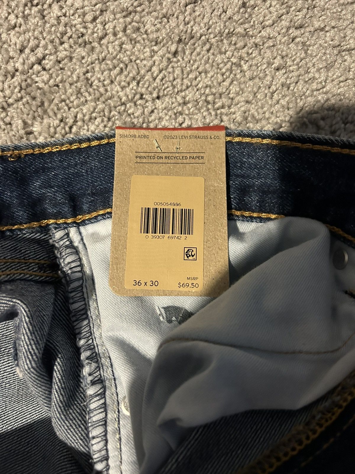 Levi's × Levi's Vintage Clothing Levi's 505 Mens Cotton Regular Jeans 36x30 Size US 36 / EU 52 - 5 Thumbnail
