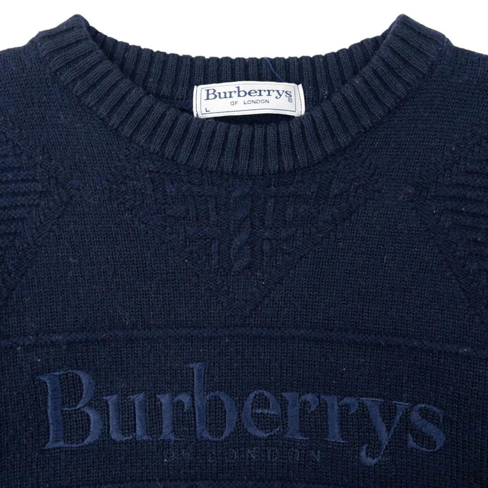 Burberry Vintage 90s Burberry Embroidered Knit Jumper Size XS Size US XS / EU 42 / 0 - 3 Thumbnail