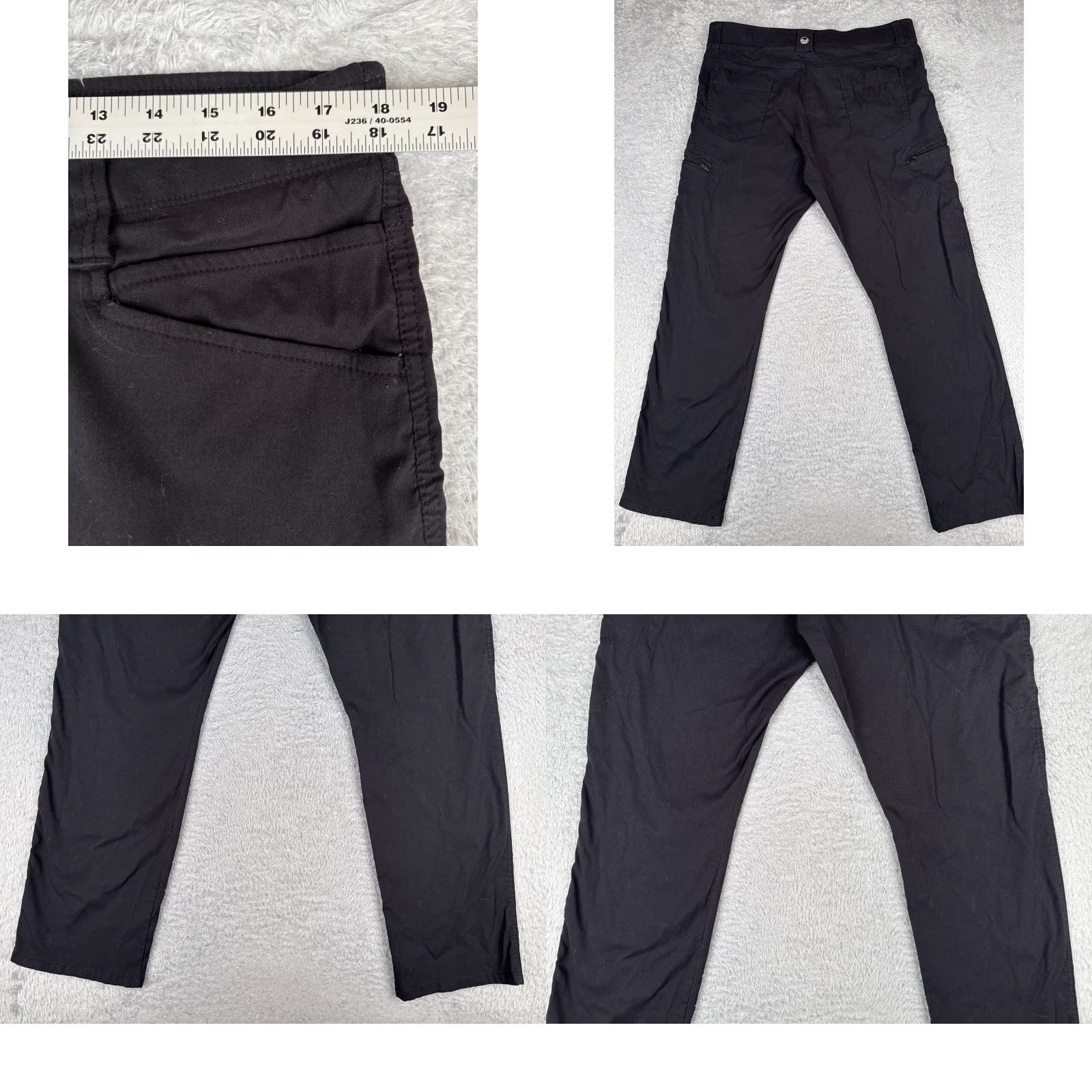 Wrangler Wrangler Pants Men 38 Black Hiking Straight Leg Gusseted Knees Nylon Blend 38x30 Size US 38 / EU 54 - 9 Thumbnail