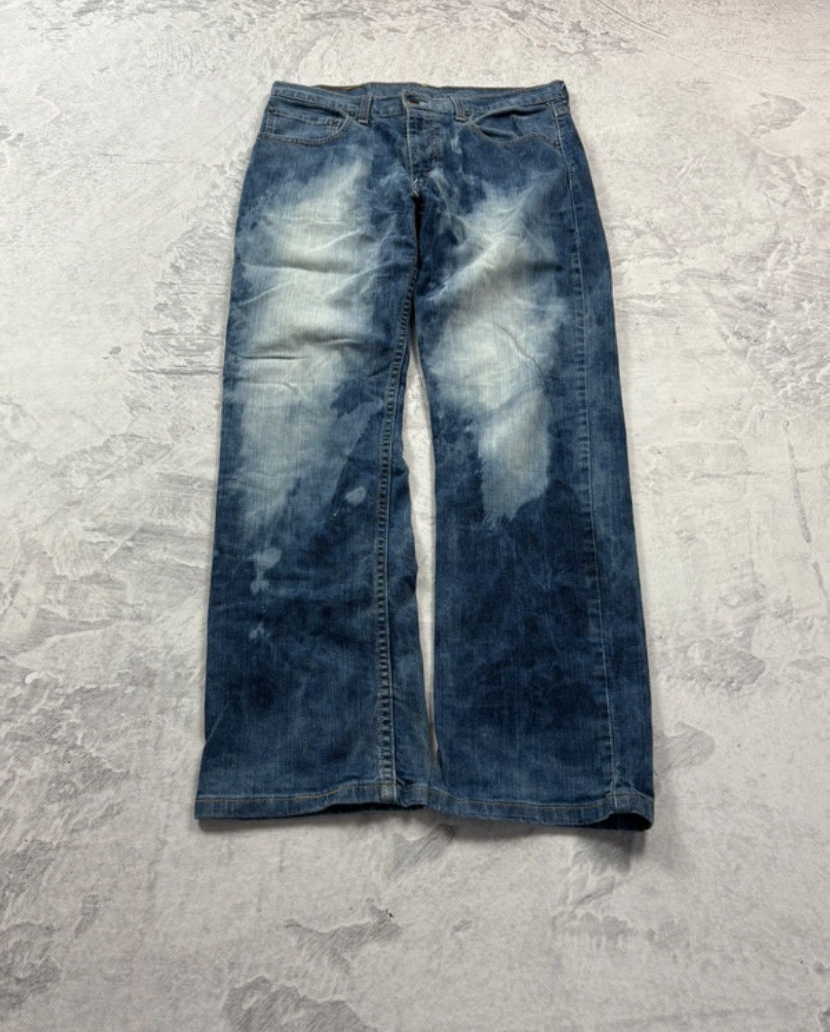 Levi's VINTAGE LEVIS 752 RARE UNIQUE ULTRA WASHED 90S Size US 33 - 1 Thumbnail
