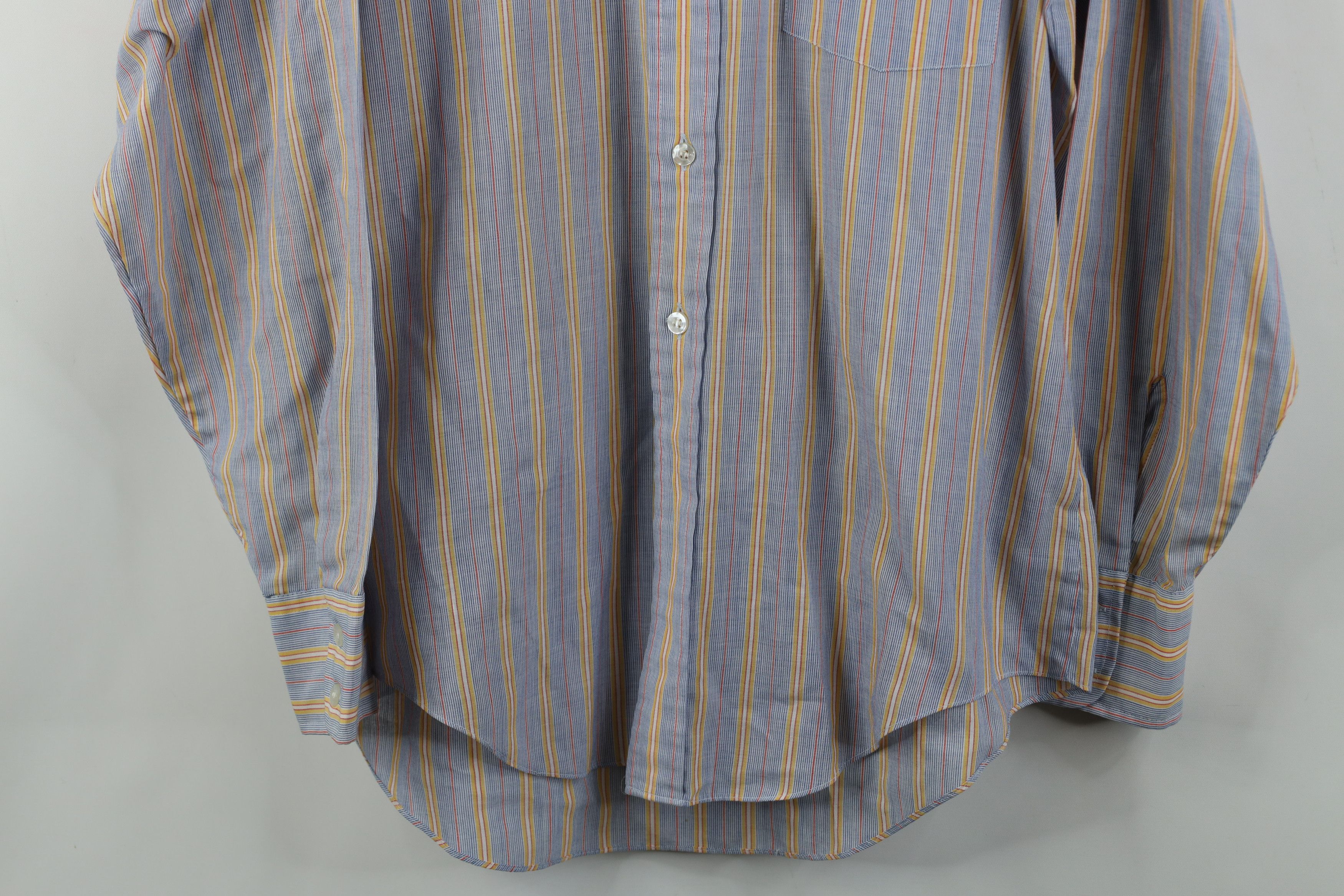 Vintage Vintage 60s 70s Macys Striped Dagger Collar Button Shirt Size US M / EU 48-50 / 2 - 3 Thumbnail