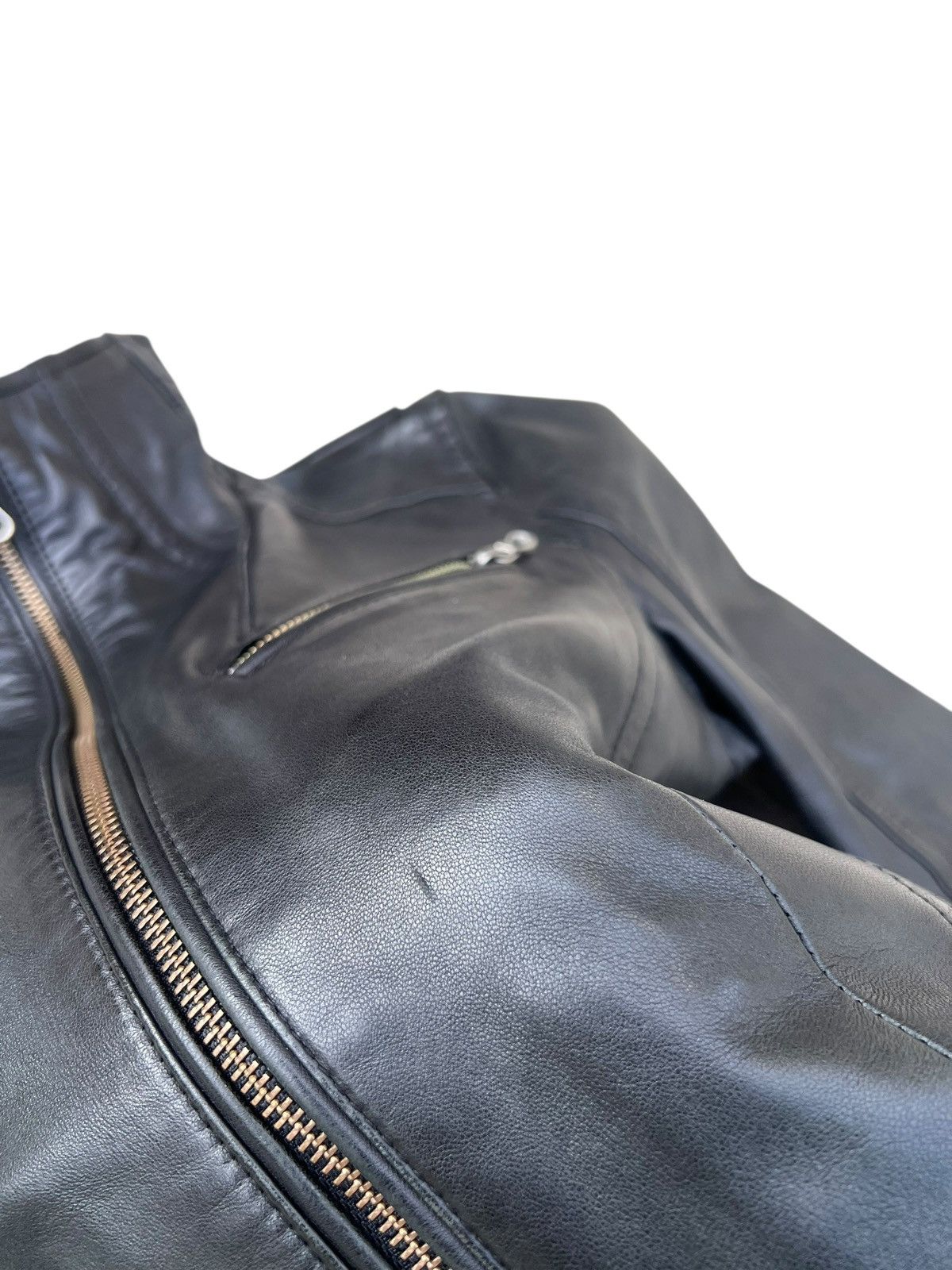 Schlussel Schlussel Japan Patina Sheepskin Leather Jacket Size US S / EU 44-46 / 1 - 12 Thumbnail