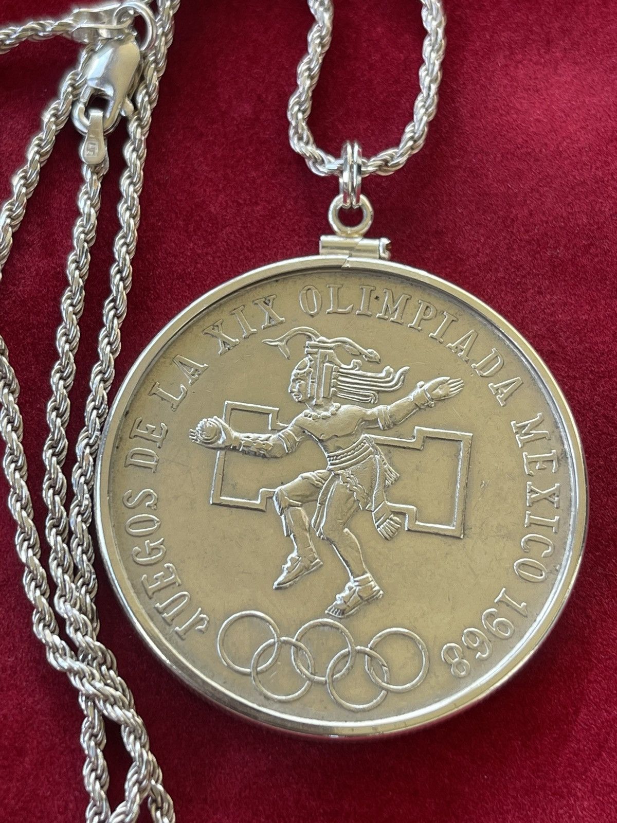 Designer Mexican silver coin pendant necklace Size ONE SIZE - 1 Thumbnail